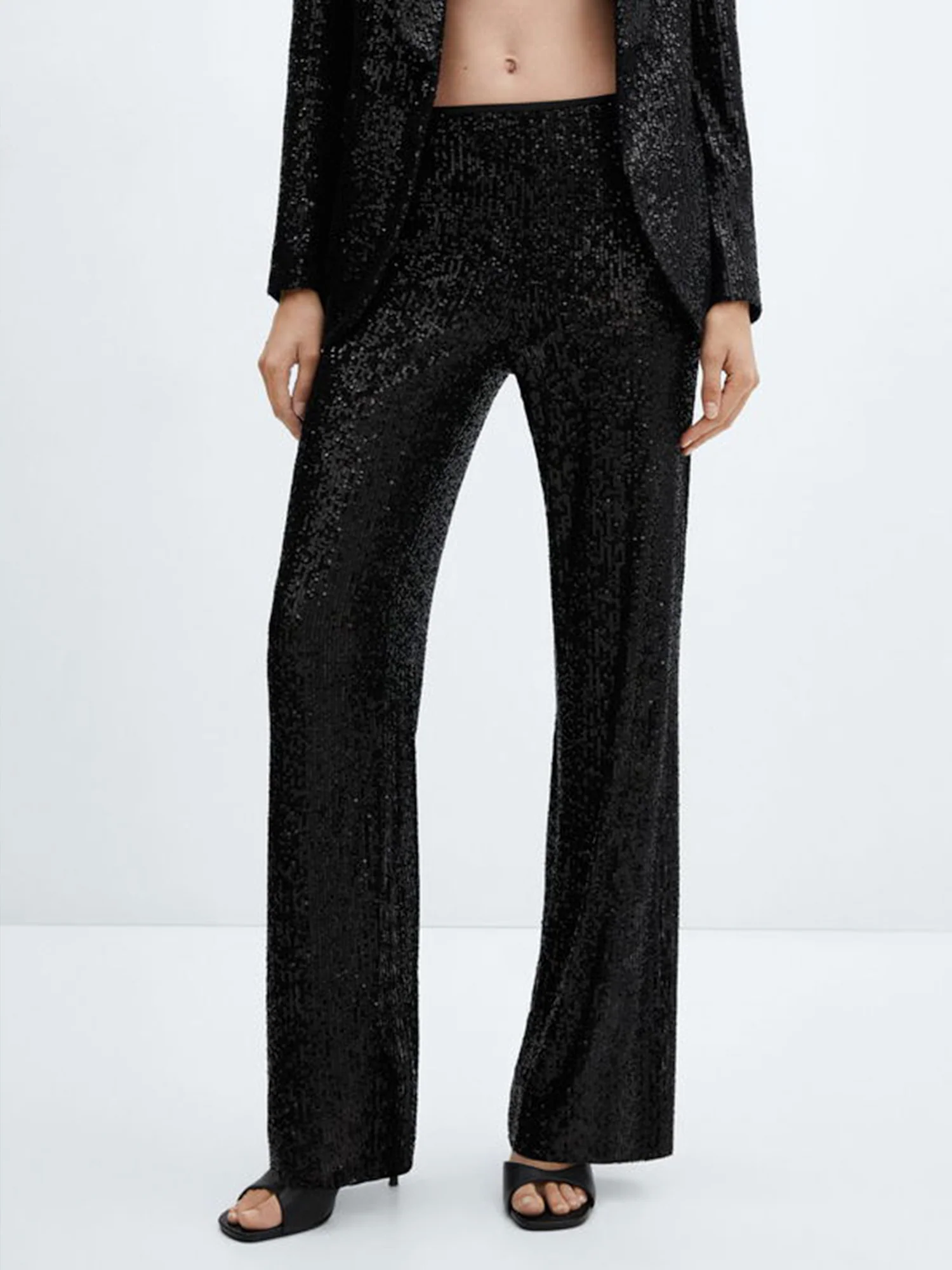 Metallic Sequin Pants - XPRESSC