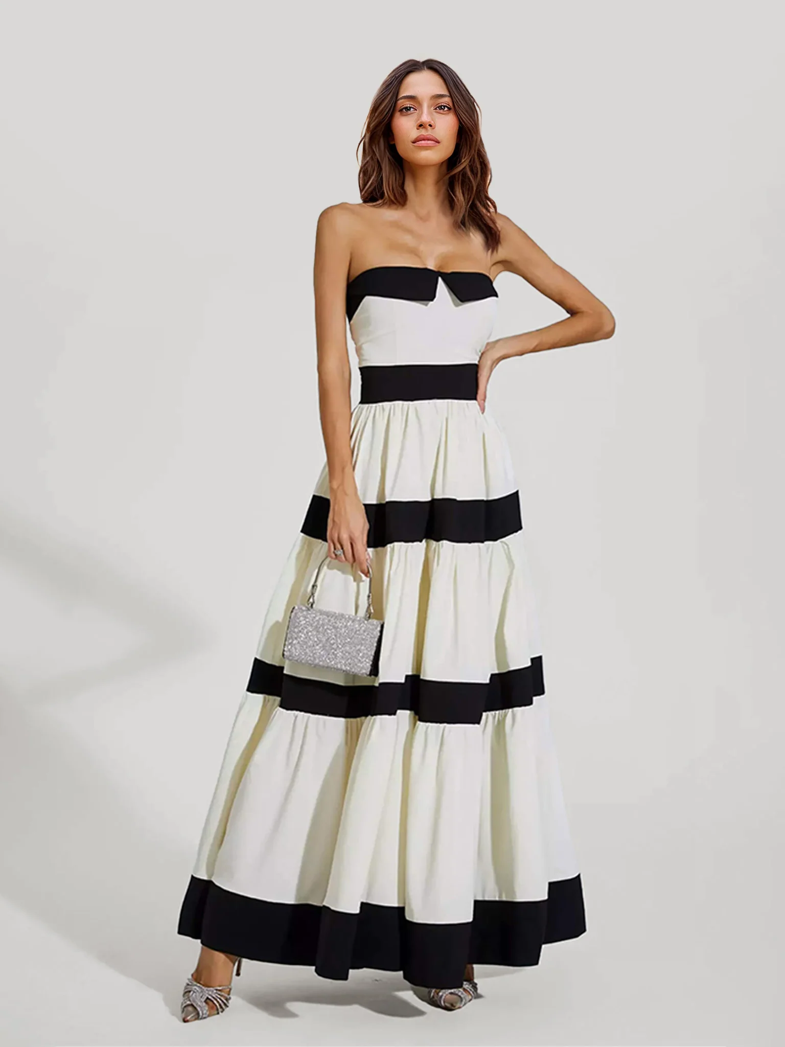 Striped Maxi Dress - XPRESSC