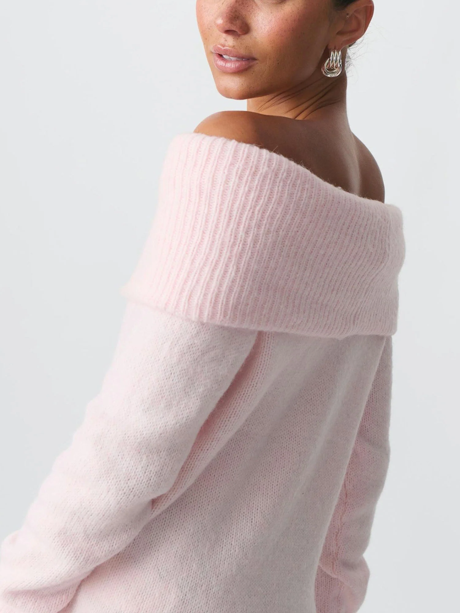 Off Shoulder Collar Top Sweet Versatile Fit - XPRESSC