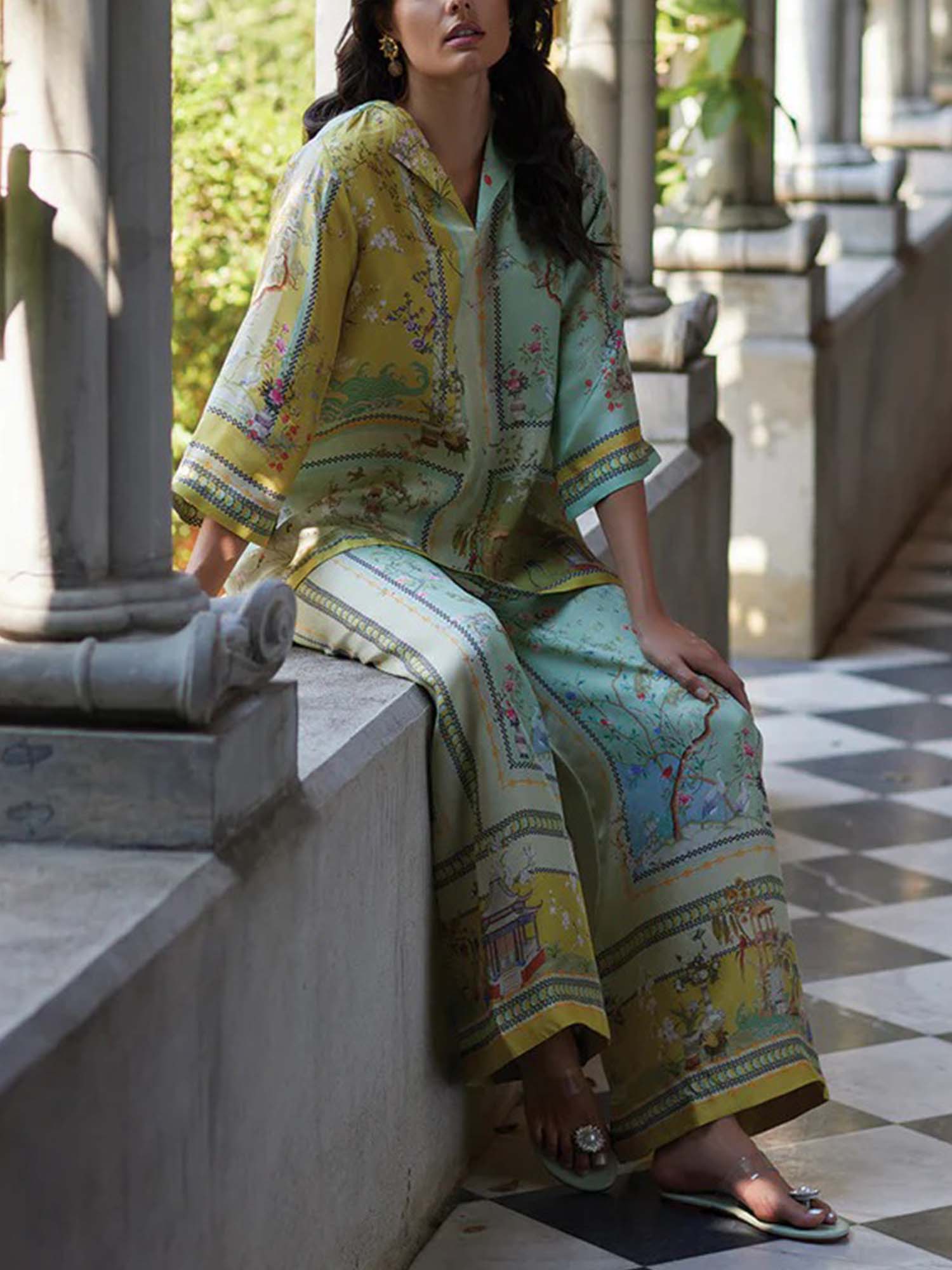 Serene Botanical Camp Shirt - XPRESSC