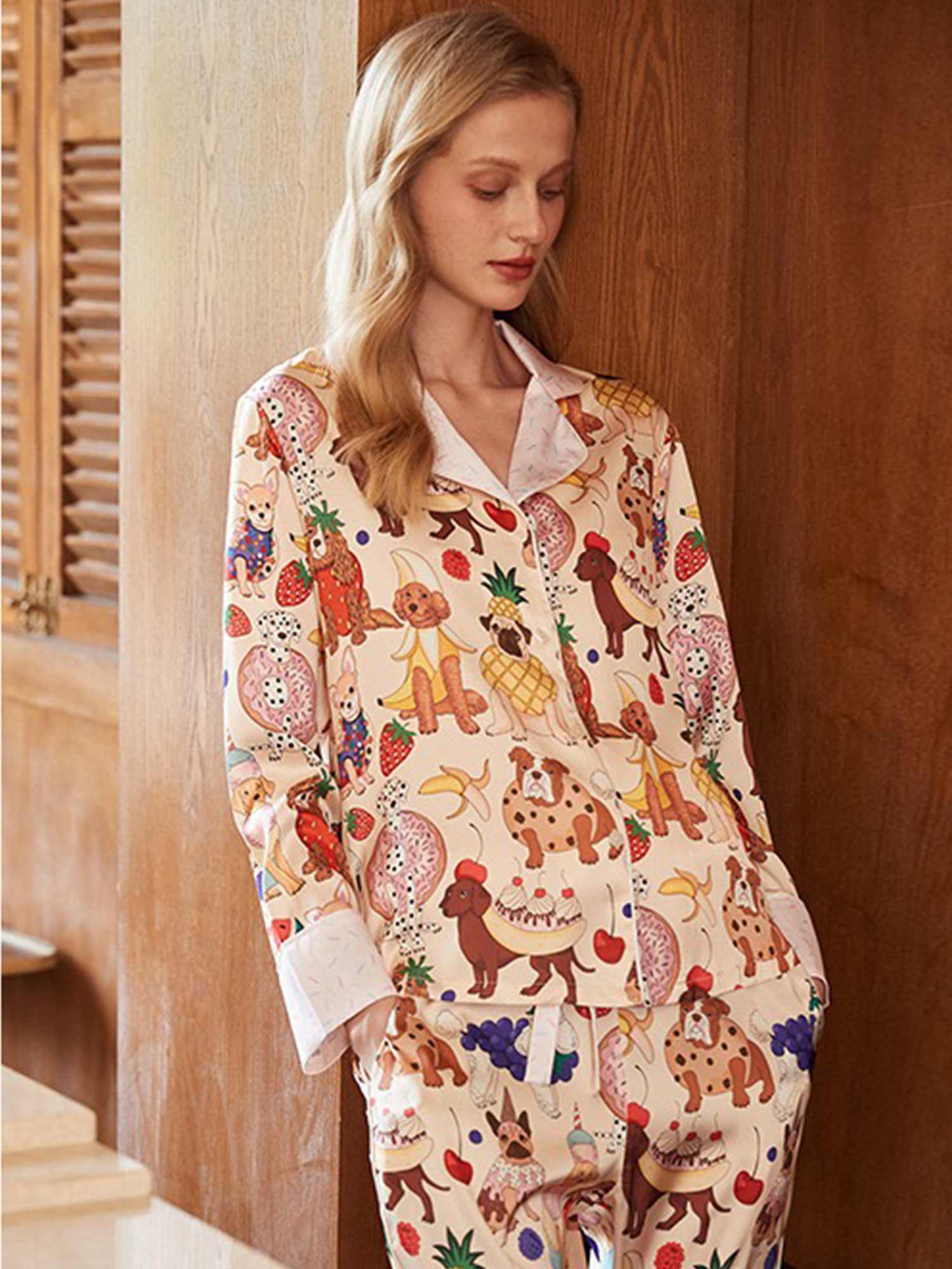 Sweet Treat Dog Print Pajama Set - XPRESSC