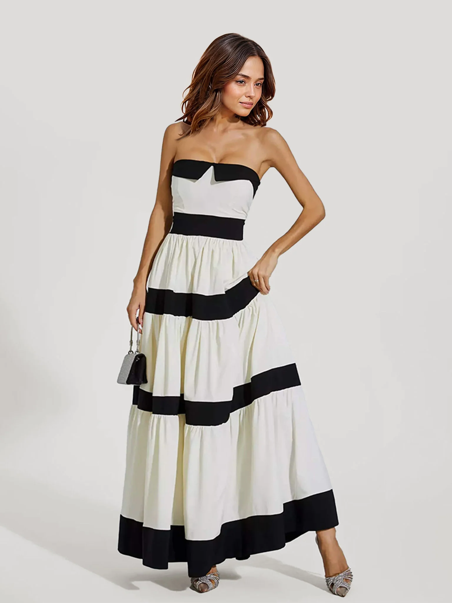 Striped Maxi Dress - XPRESSC