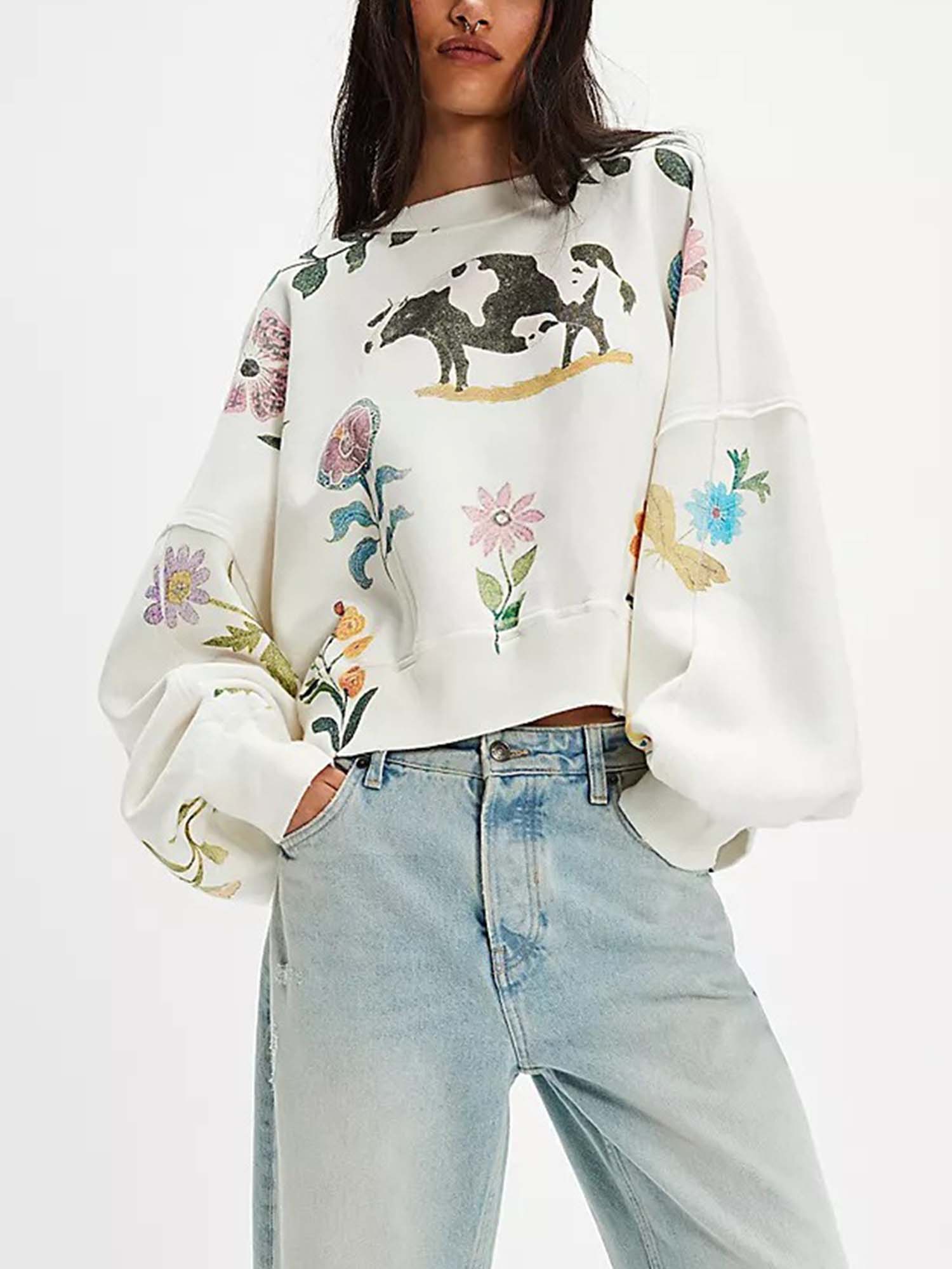 Bovine Silhouette Sweatshirt - XPRESSC