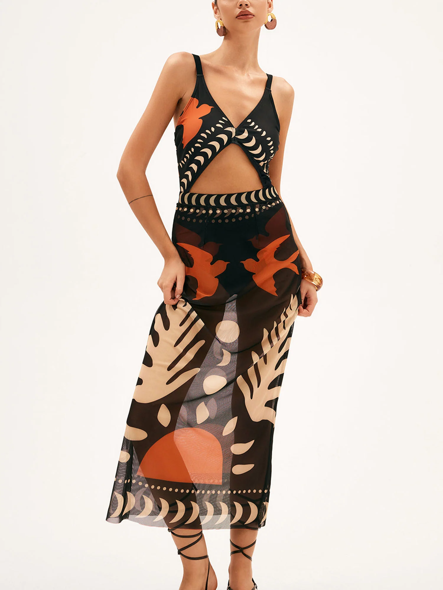 Black and Orange Cover-Up - XPRESSC