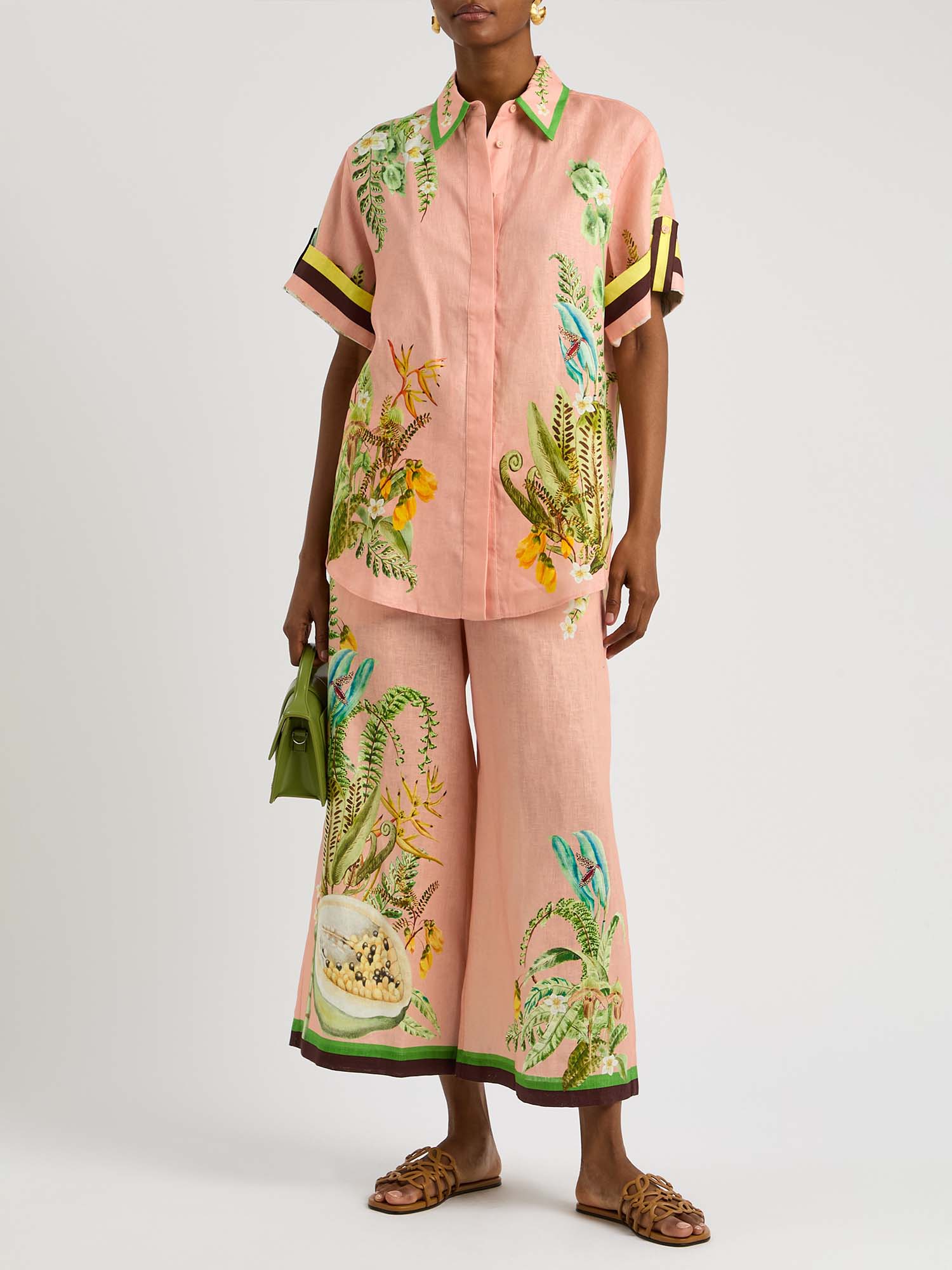 Papaya Paradise Wide-Leg Pants - XPRESSC