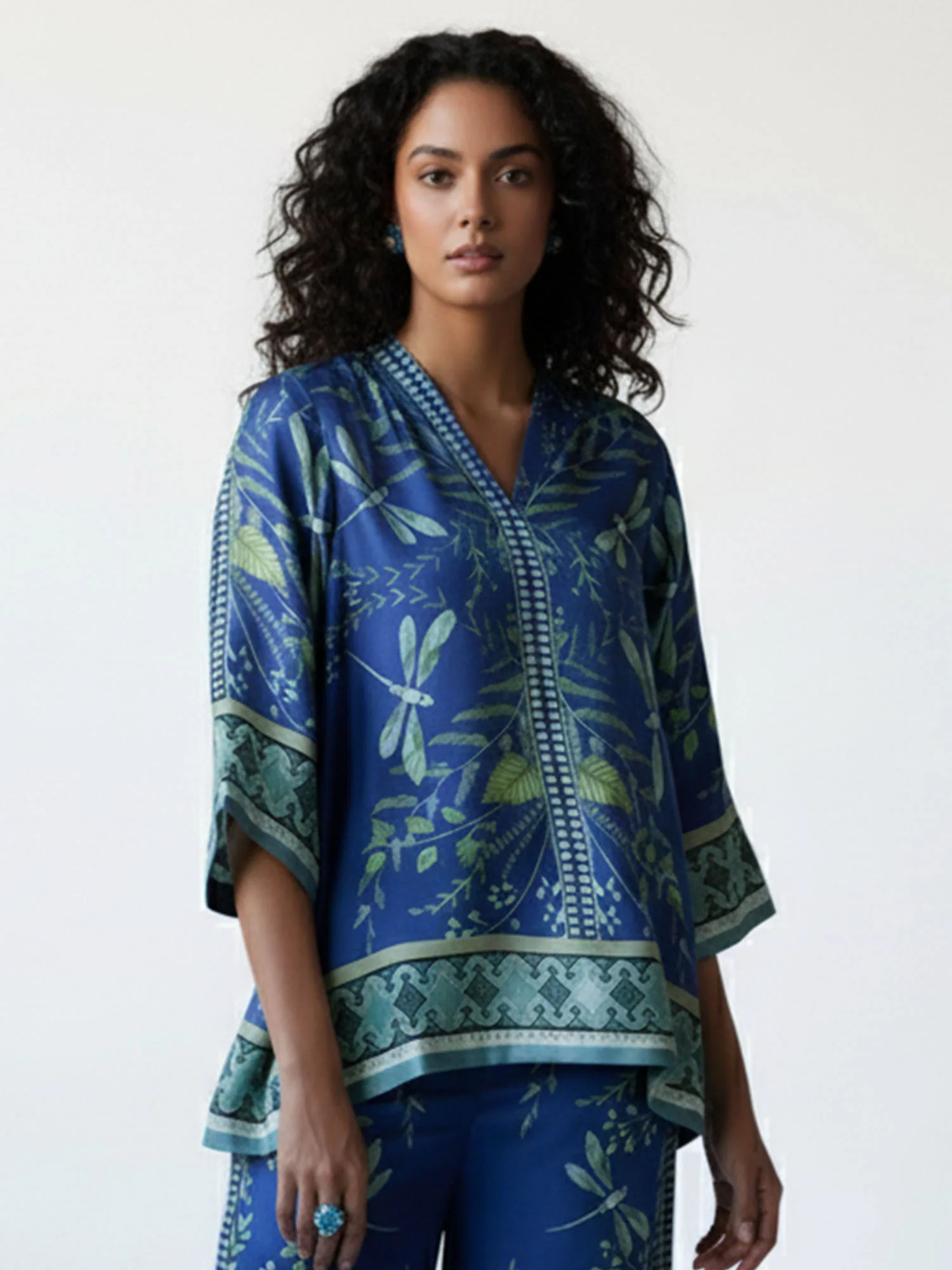 Indigo Dragonfly Camp Shirt - XPRESSC
