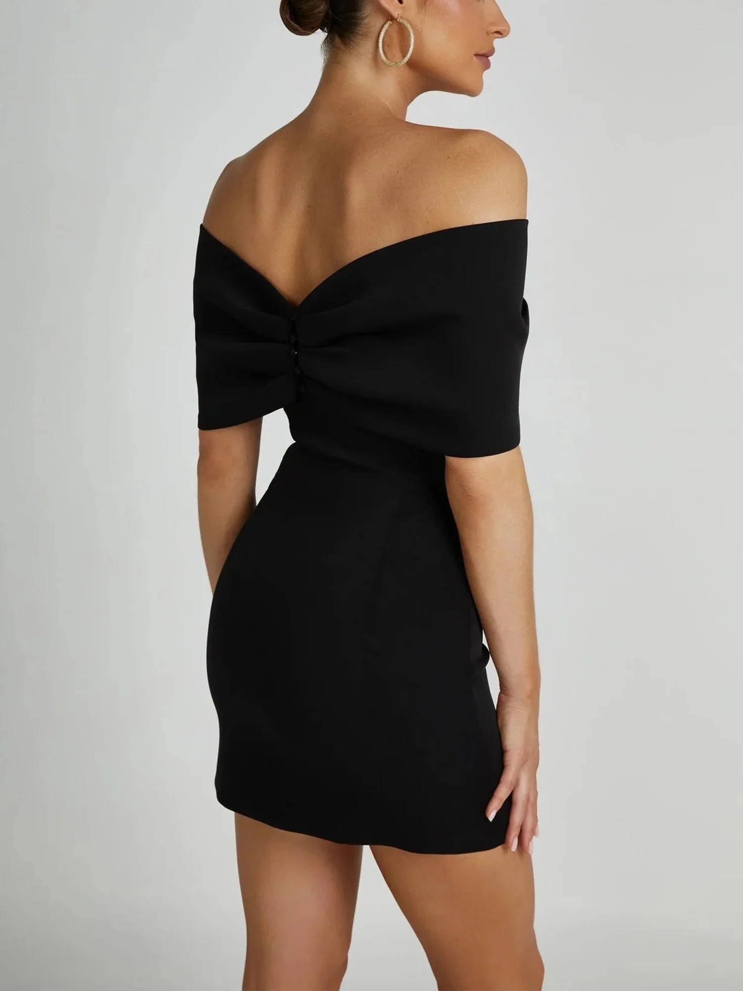 Black Vivid Mini Dress Evening Vibe - XPRESSC