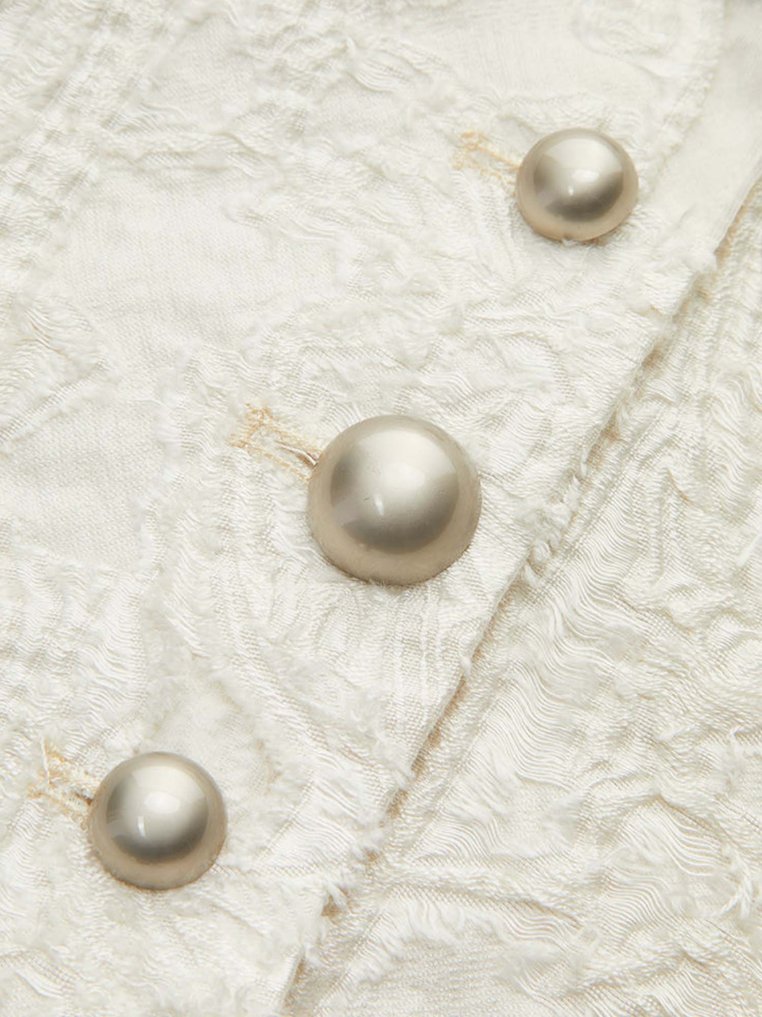 Distressed White Blazer - XPRESSC