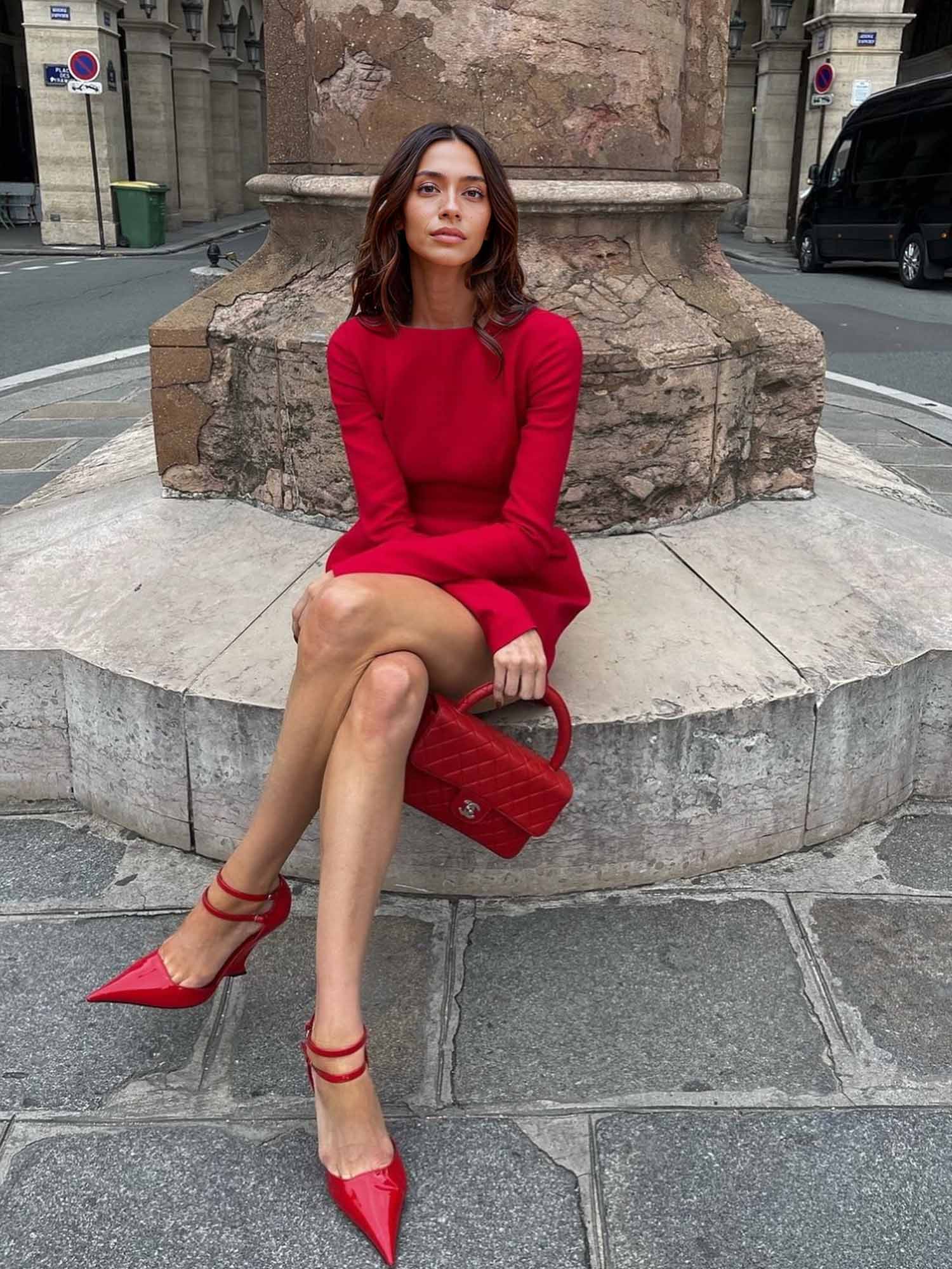 Puff Sleeve Tailored Mini Dress - XPRESSC