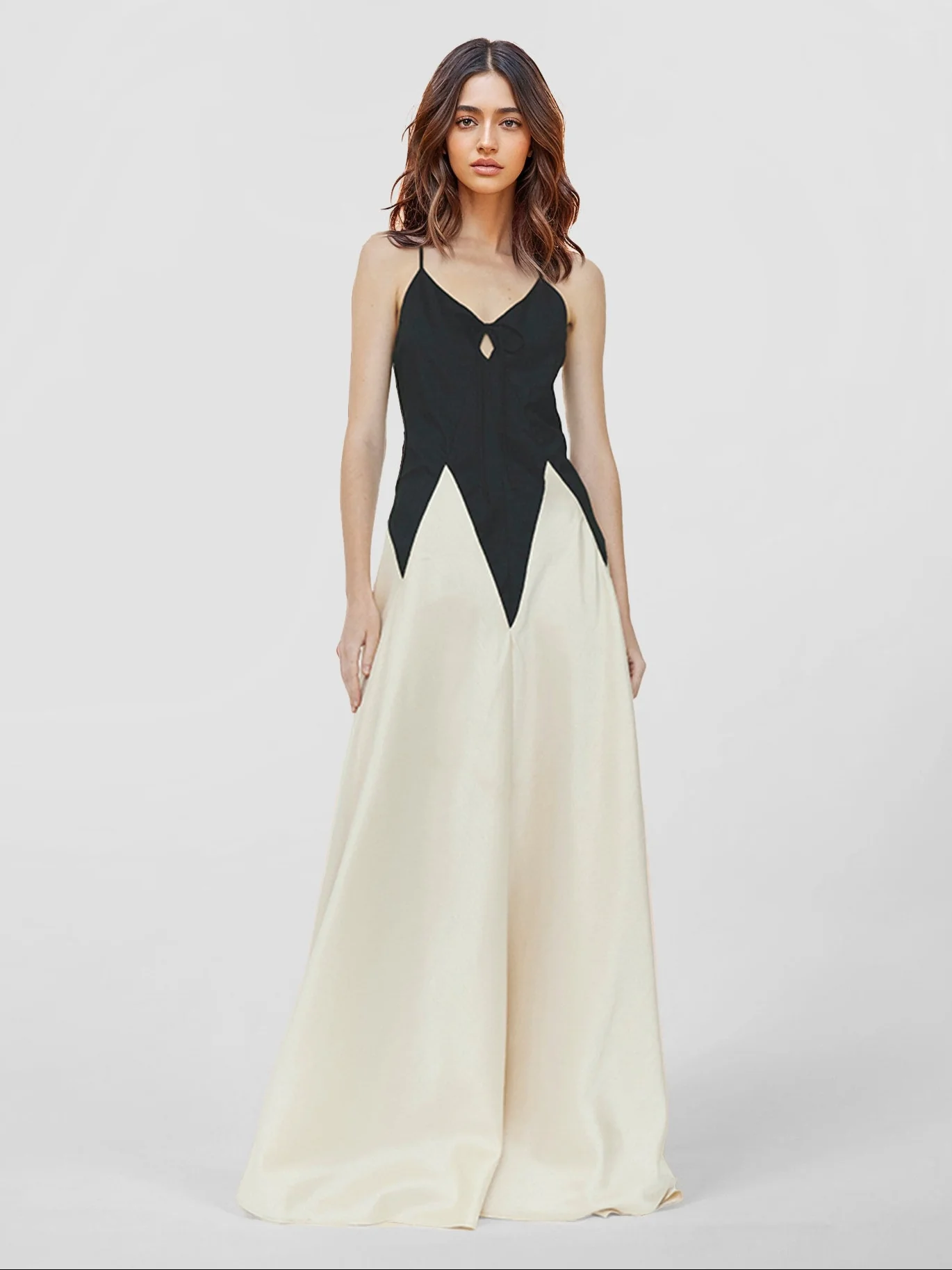 Floral Maxi Dress with Sweetheart Neckline - XPRESSC