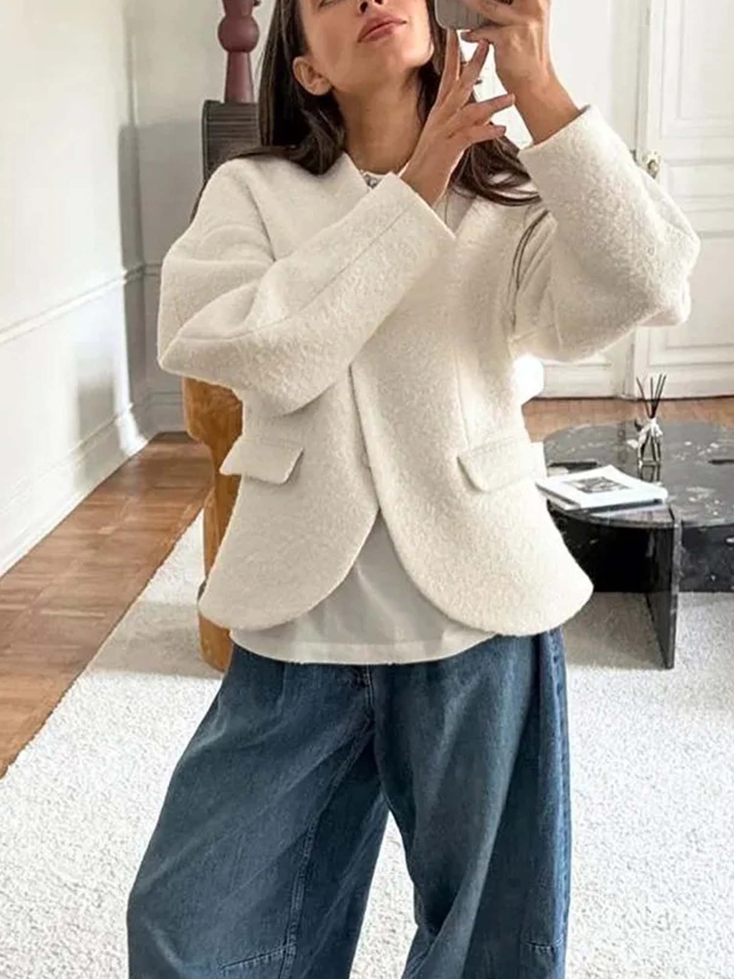 Textured Bouclé Jacket - XPRESSC