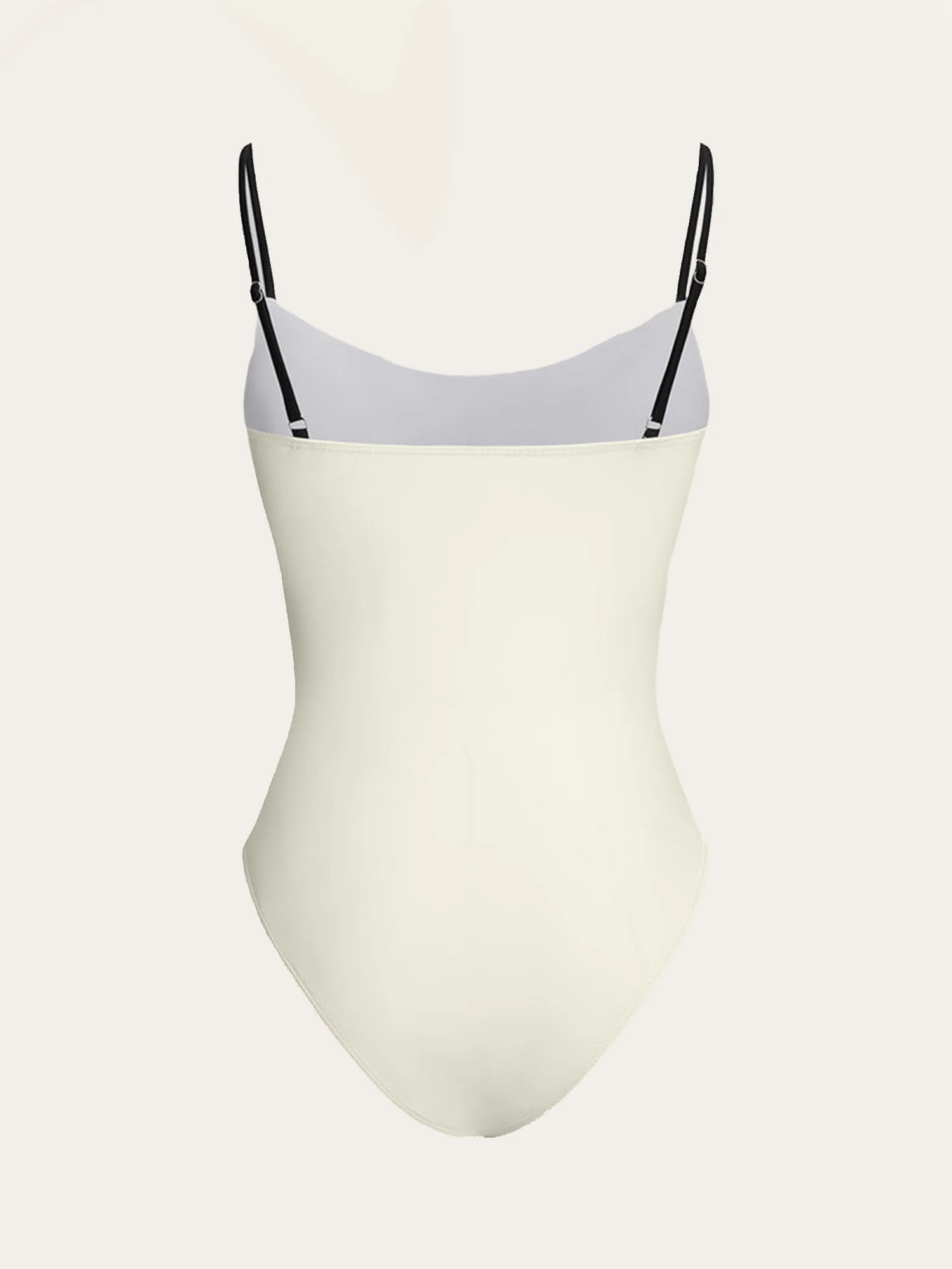 Black & White Contrast One-Piece Swimsuit - XPRESSC