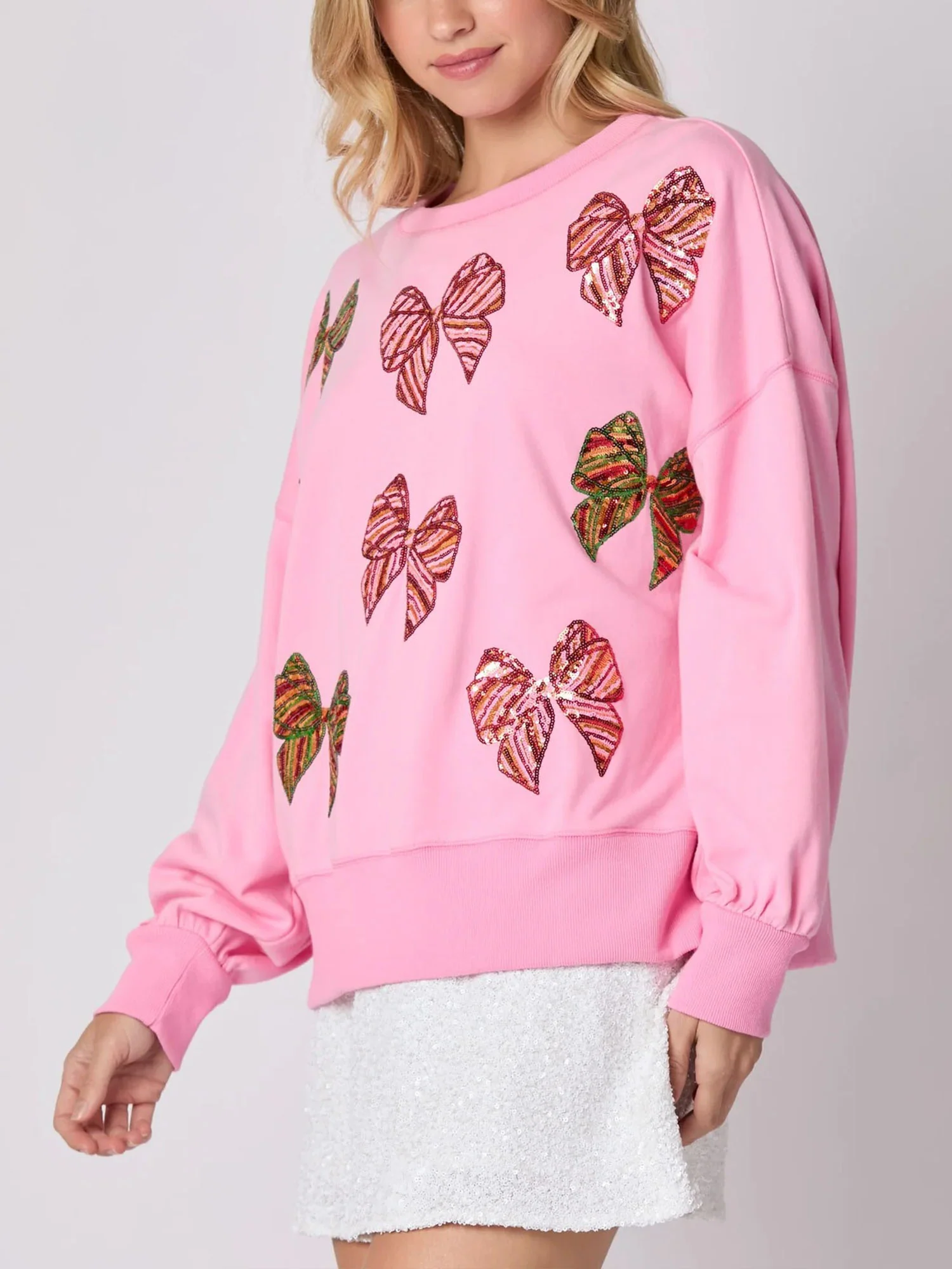 Pink Butterfly Reverie Sweatshirt - XPRESSC