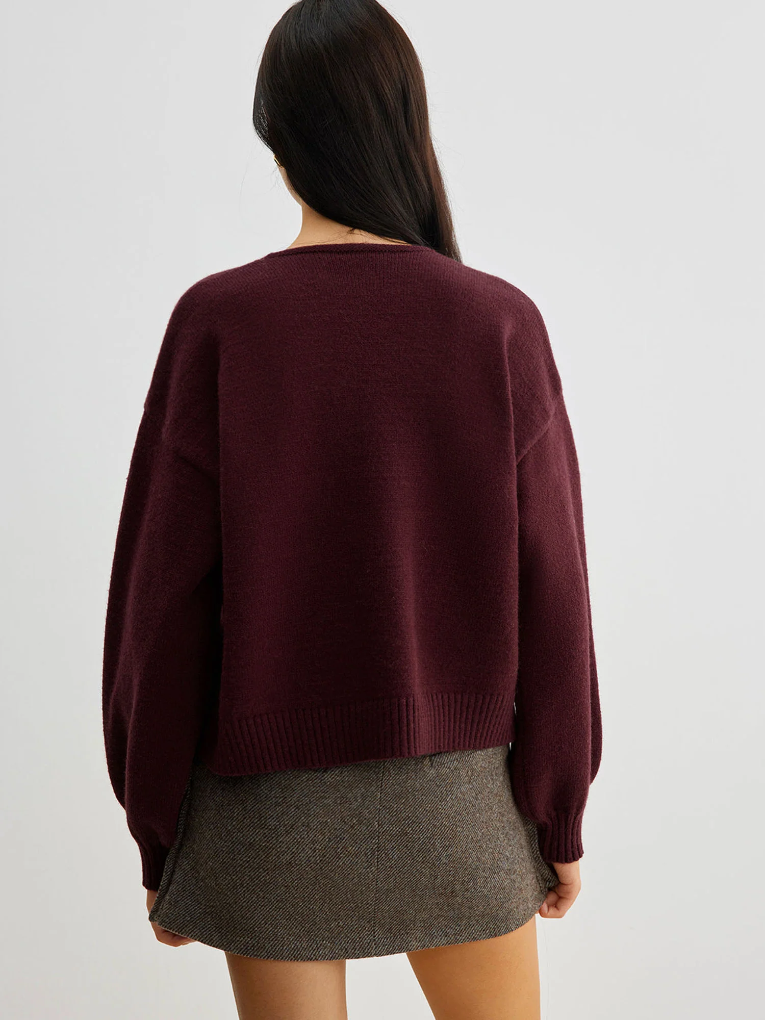 Knit Cardigan with Bow Detail - XPRESSC