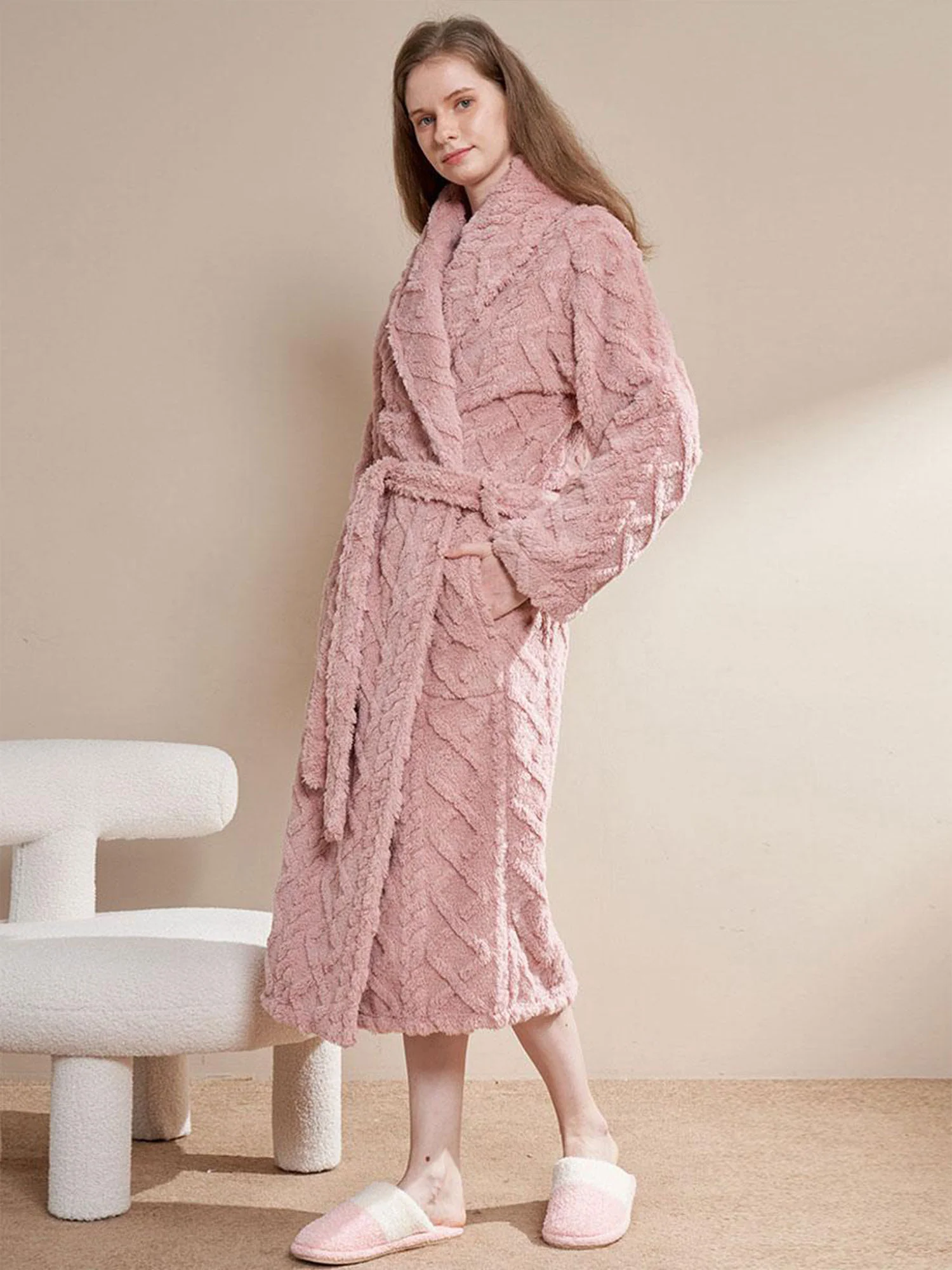 Cozy Coral Fleece Robe - XPRESSC