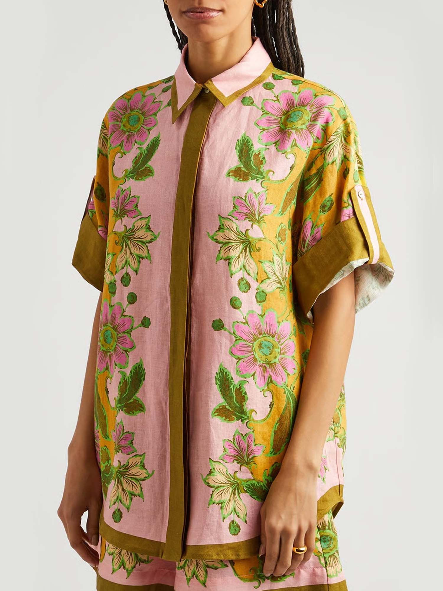 Tropical Botanical Shirt & Shorts Set - XPRESSC