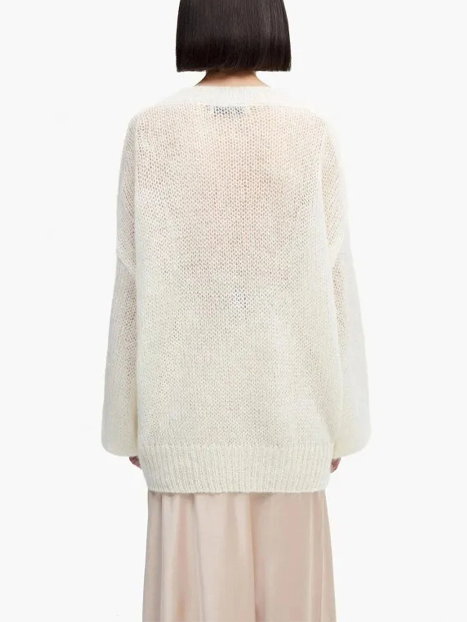 White Plaid Harmony Sweater - XPRESSC