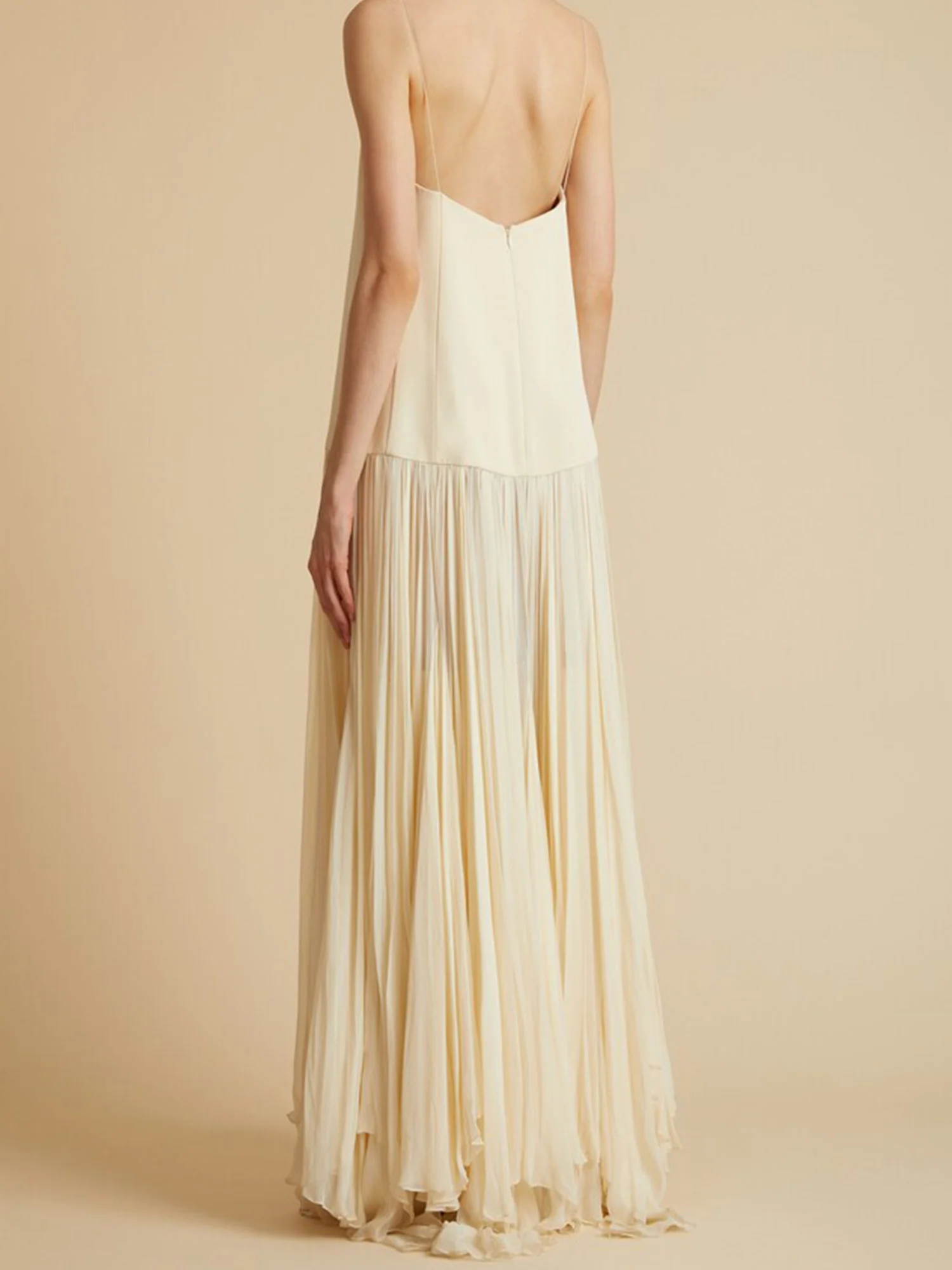 Simple Pleated Maxi Dress - XPRESSC