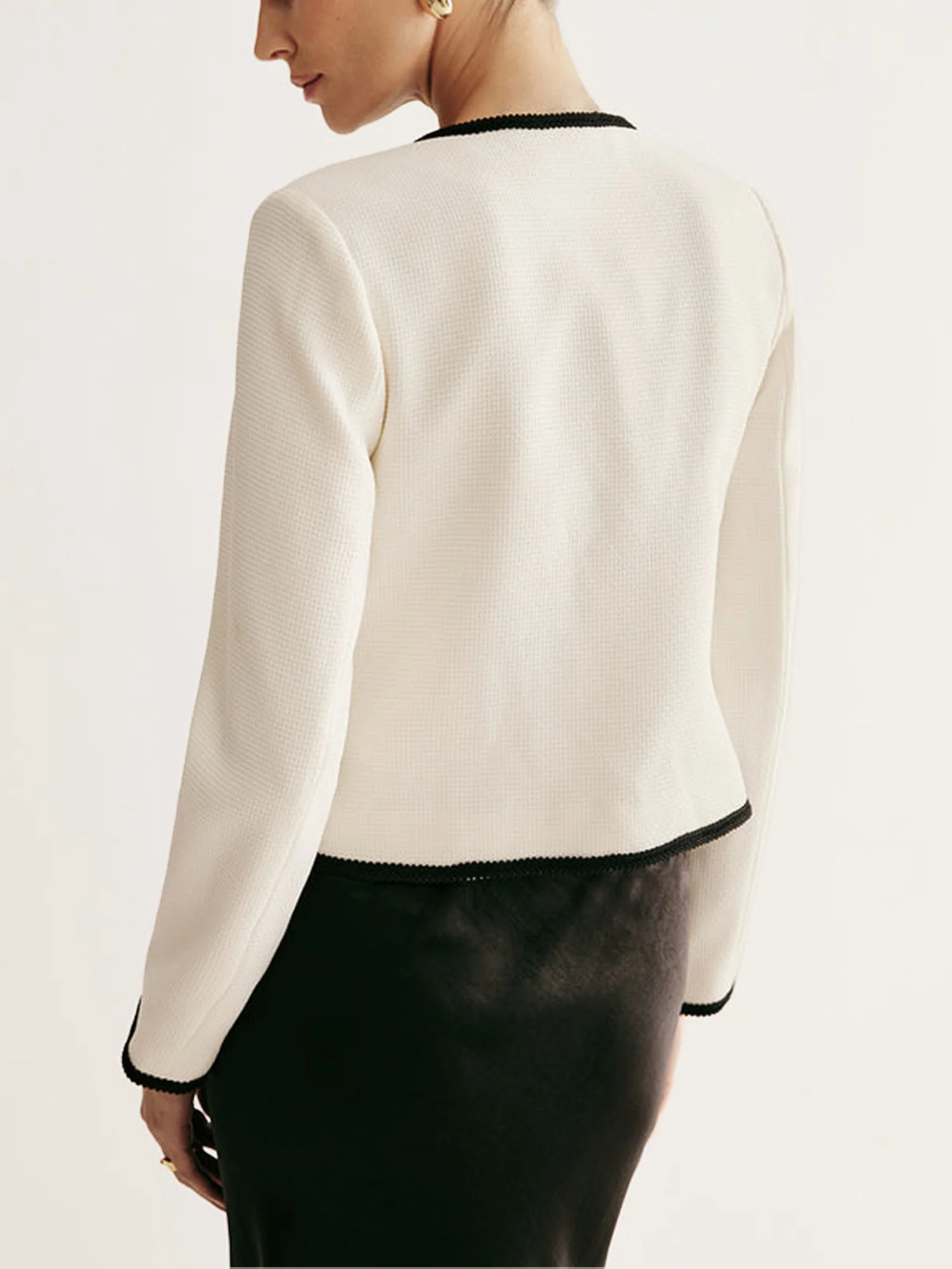 Ivory Bow-Tie Blazer - XPRESSC