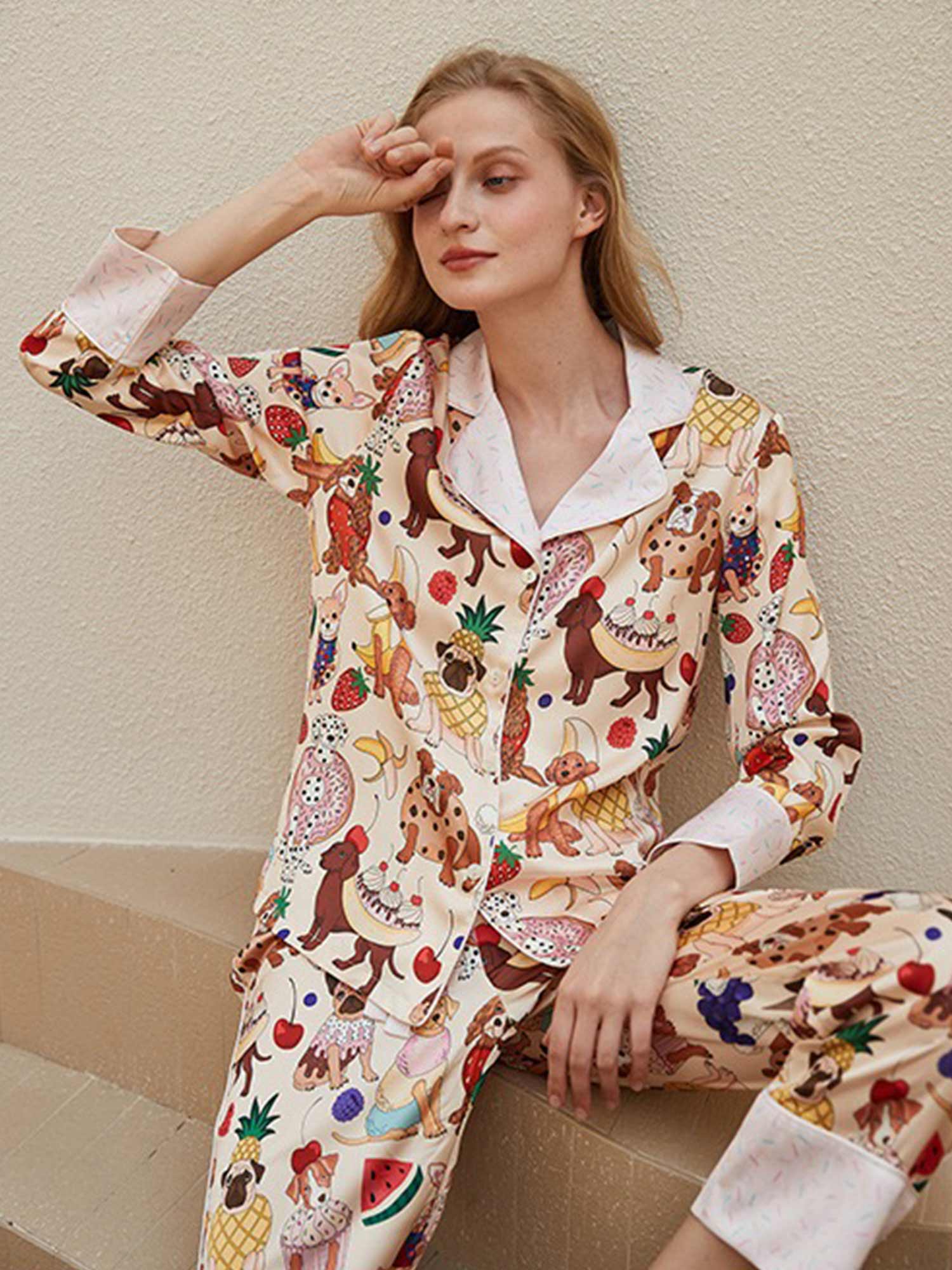 Sweet Treat Dog Print Pajama Set - XPRESSC