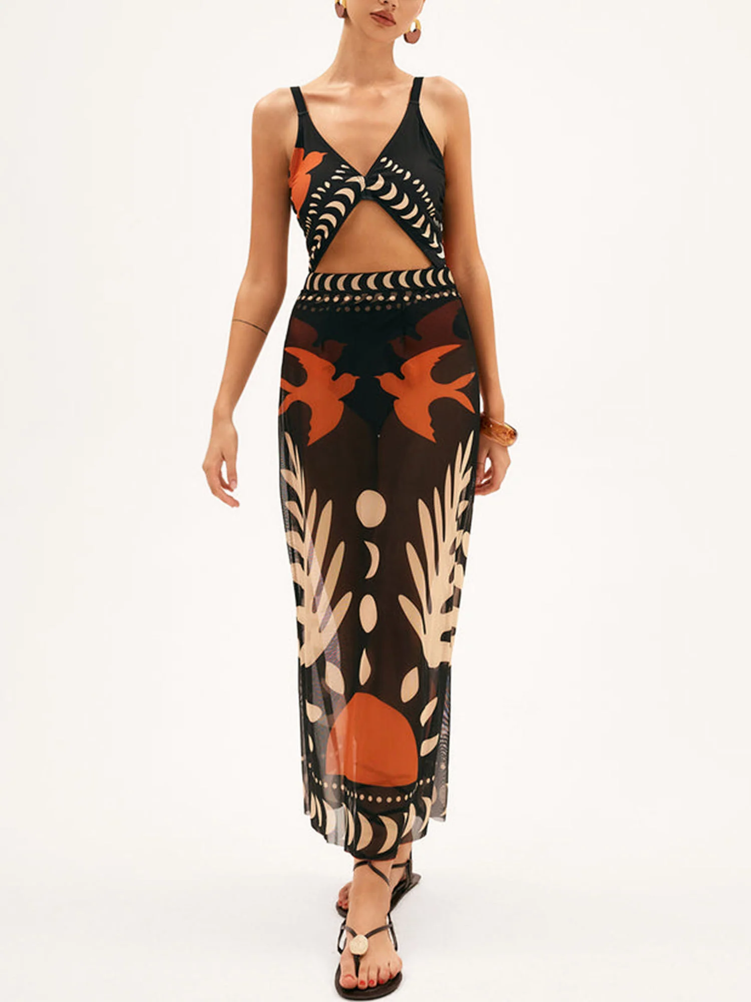 Black and Orange Cover-Up - XPRESSC