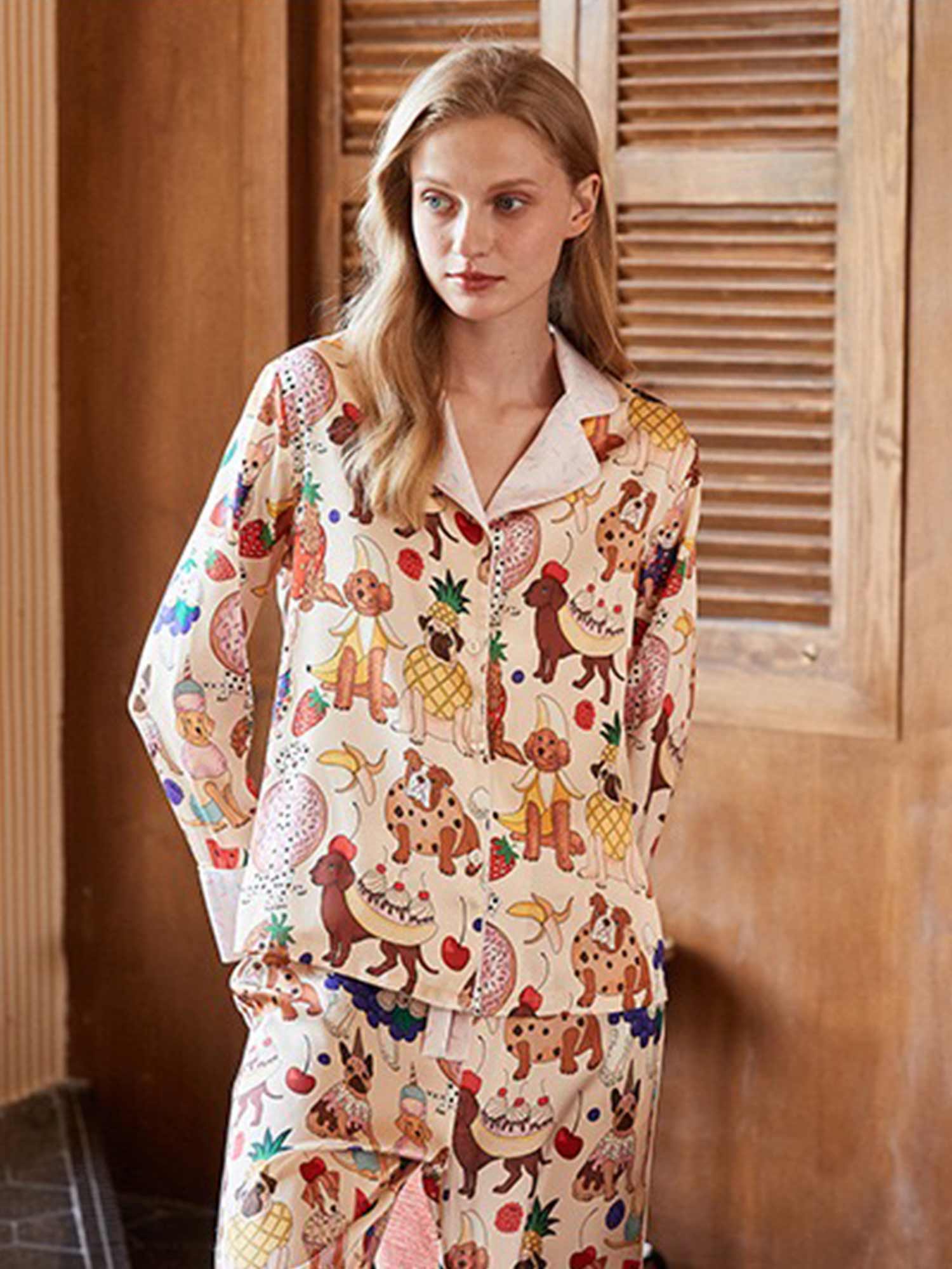 Sweet Treat Dog Print Pajama Set - XPRESSC