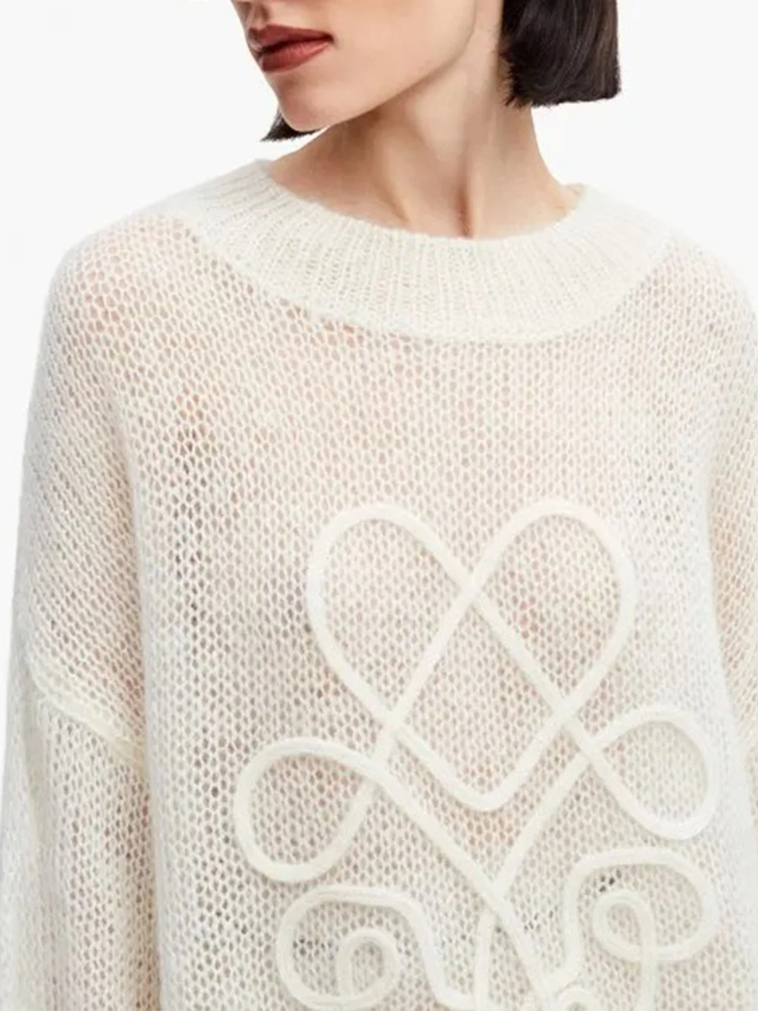 White Plaid Harmony Sweater - XPRESSC