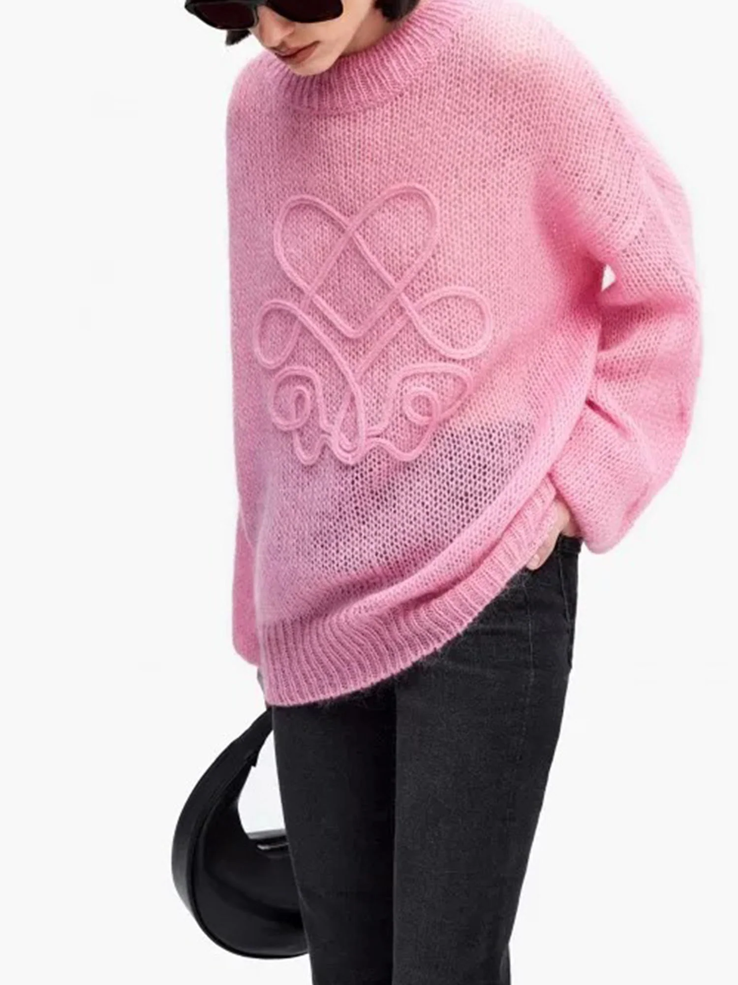 Pinl Plaid Harmony Sweater - XPRESSC