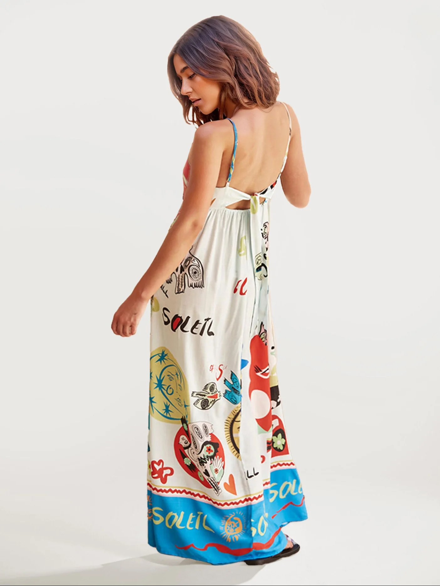 Printed Boho Maxi Dress - XPRESSC