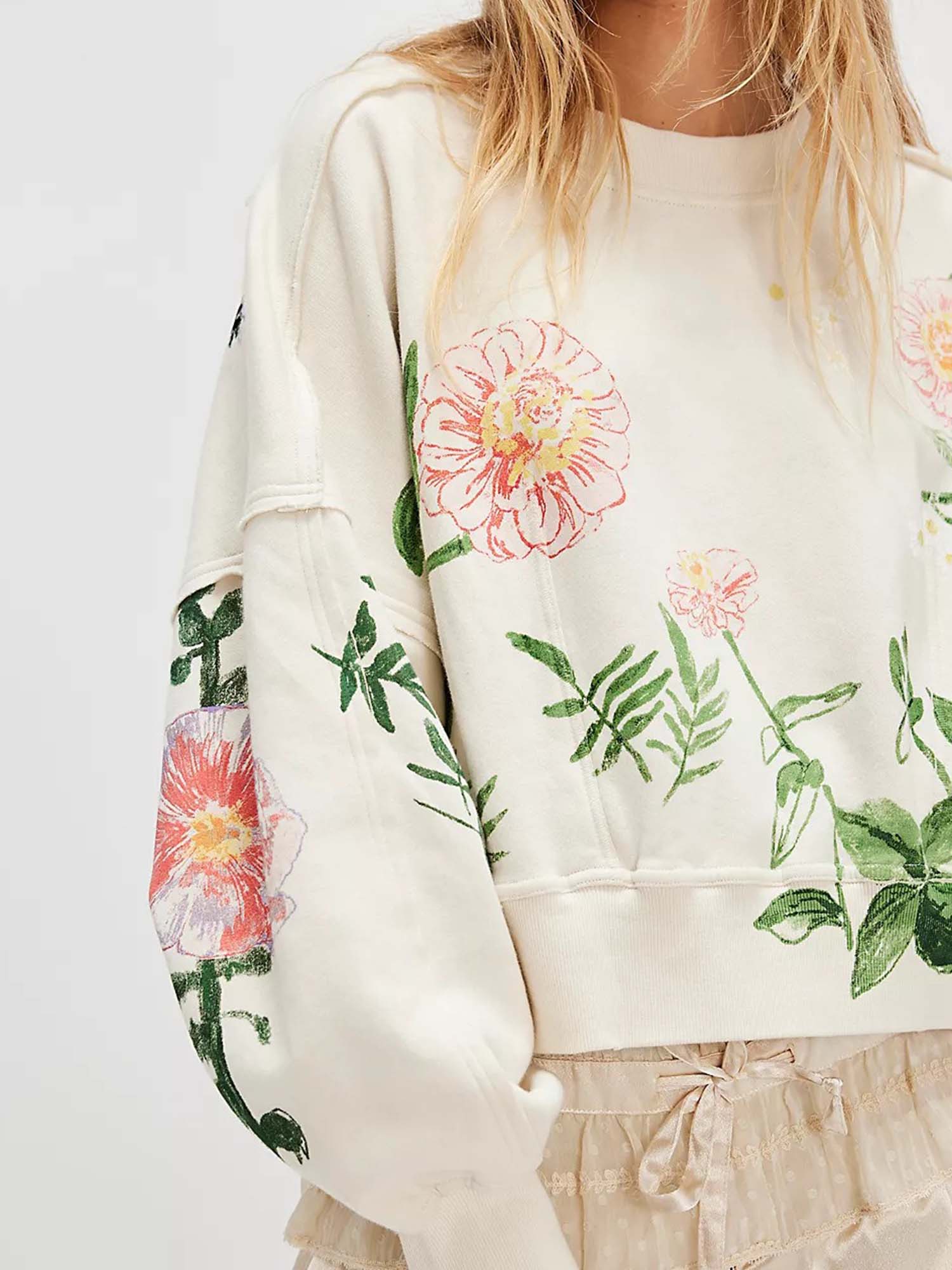 Floral Drift Sweatshirt - XPRESSC