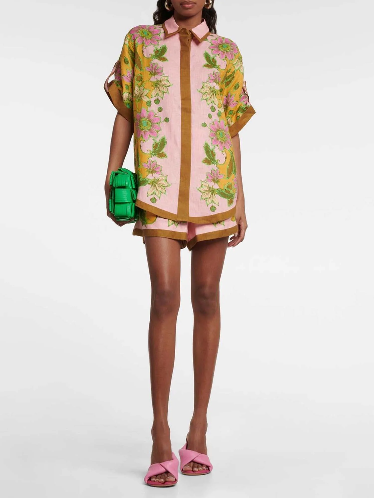 Tropical Botanical Shirt & Shorts Set - XPRESSC