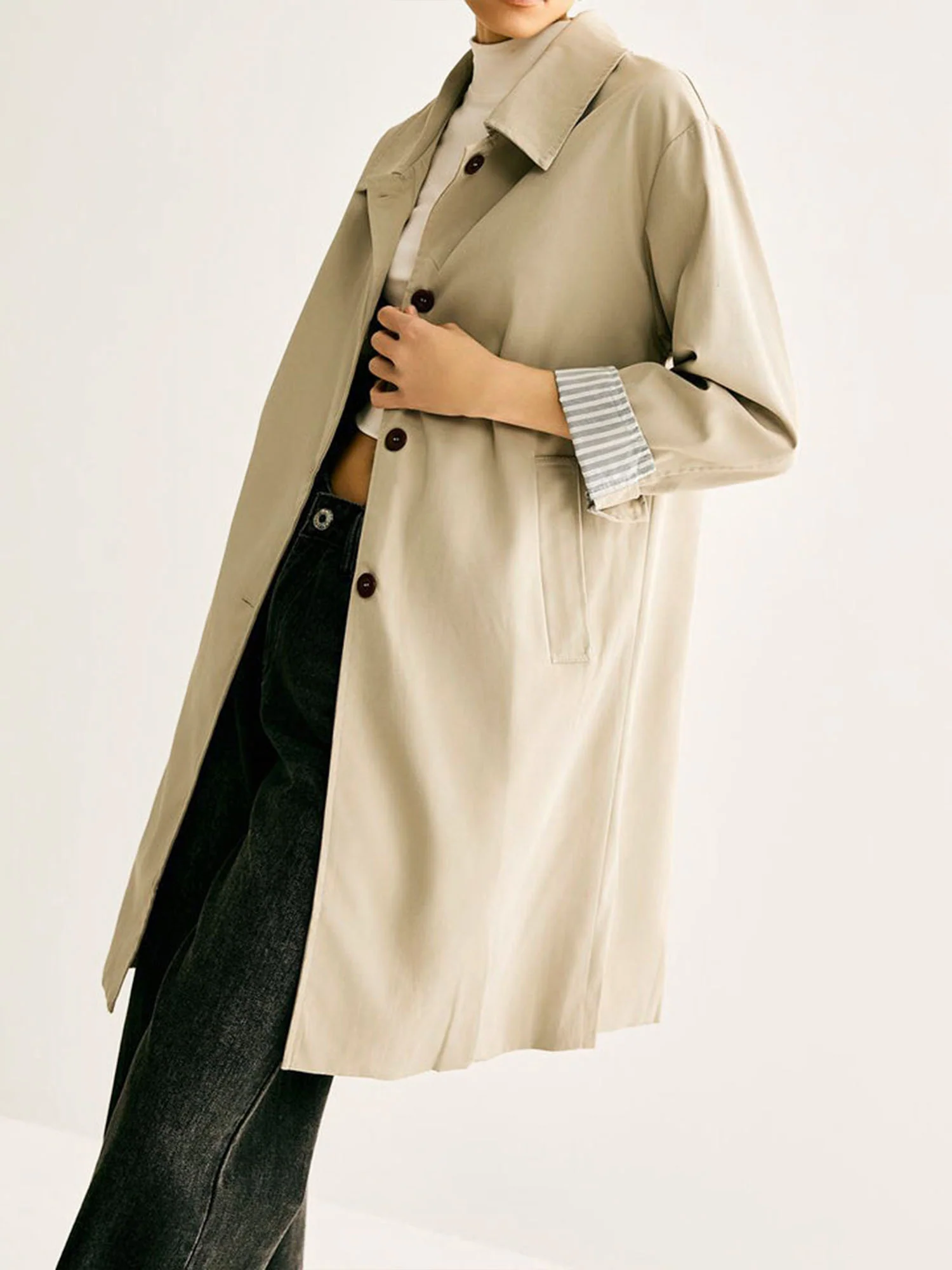 Beige Trench Coat - XPRESSC