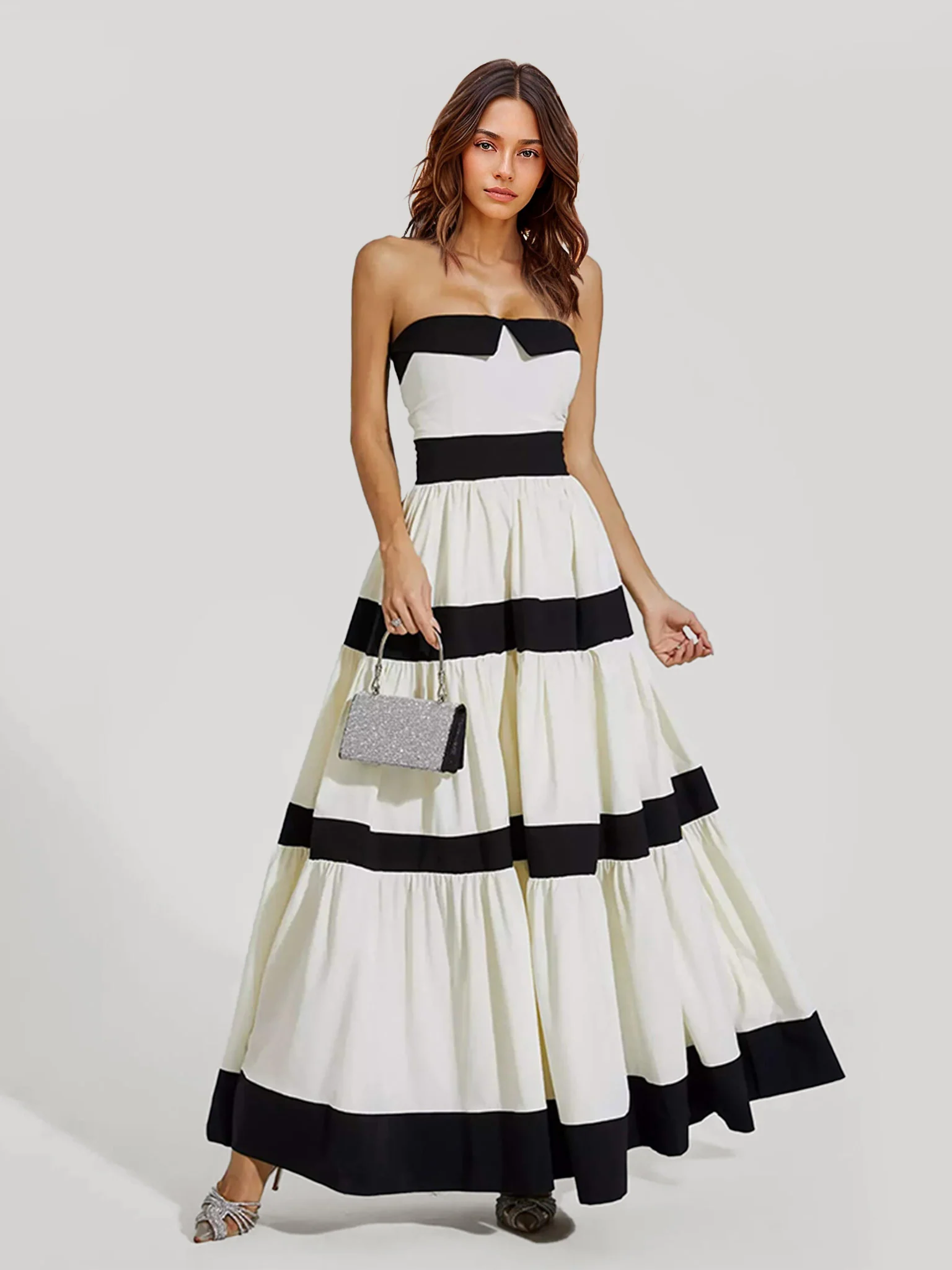Striped Maxi Dress - XPRESSC