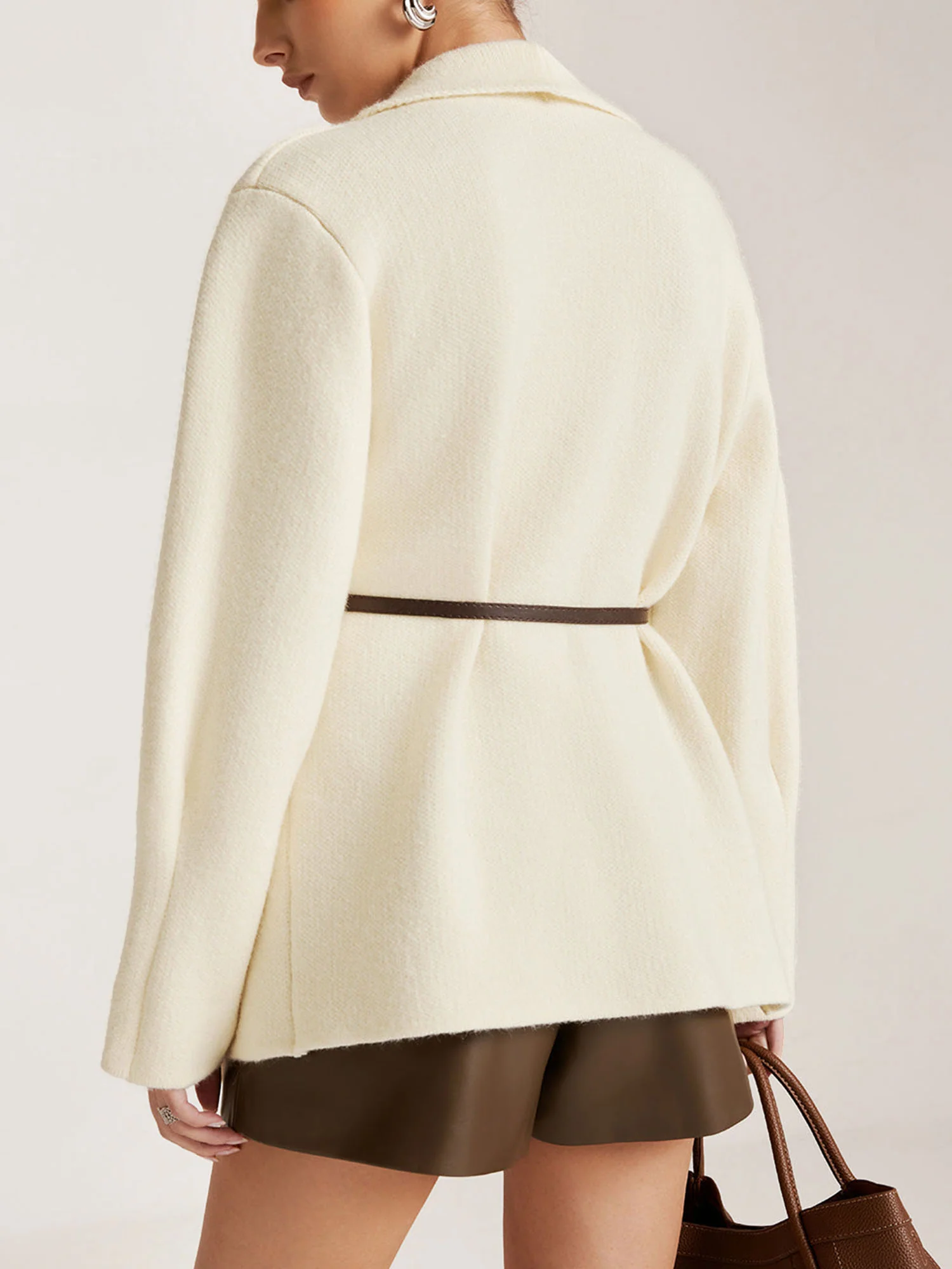 Belted Wool Blazer - XPRESSC
