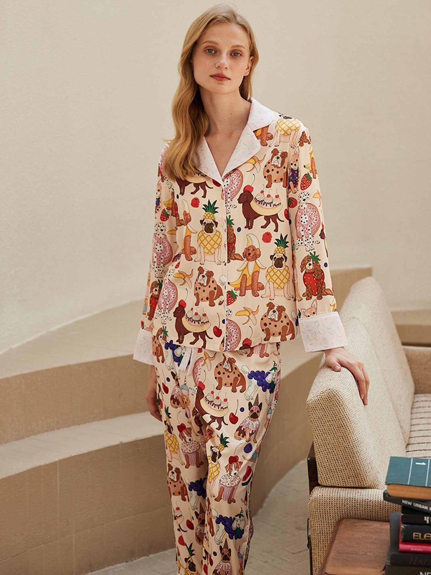 Sweet Treat Dog Print Pajama Set - XPRESSC