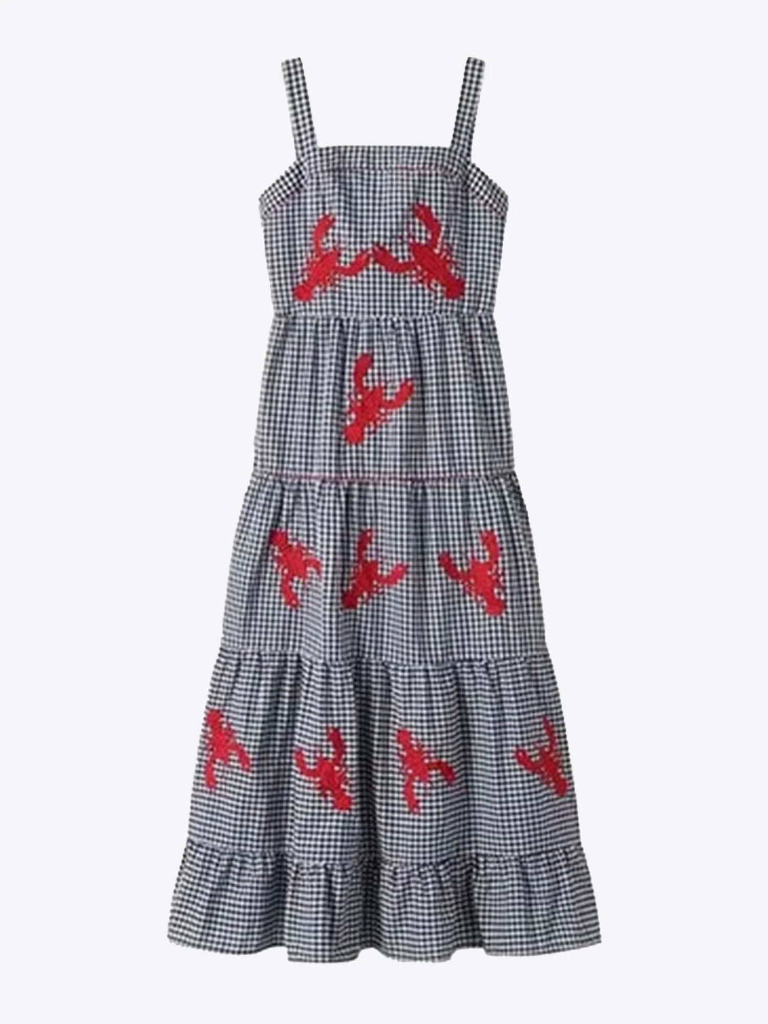 Floral Gingham Maxi Dress - XPRESSC