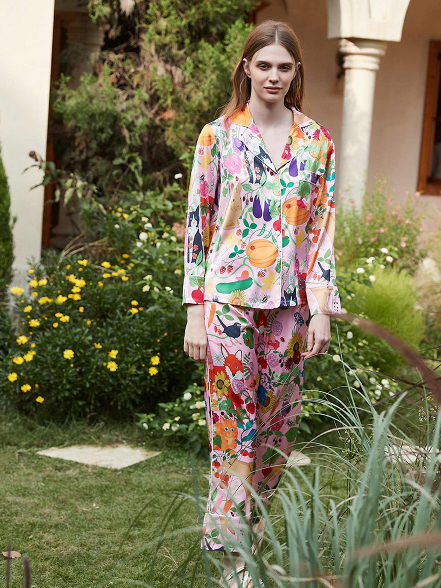 Pumpkin Garden Pajama Set - XPRESSC