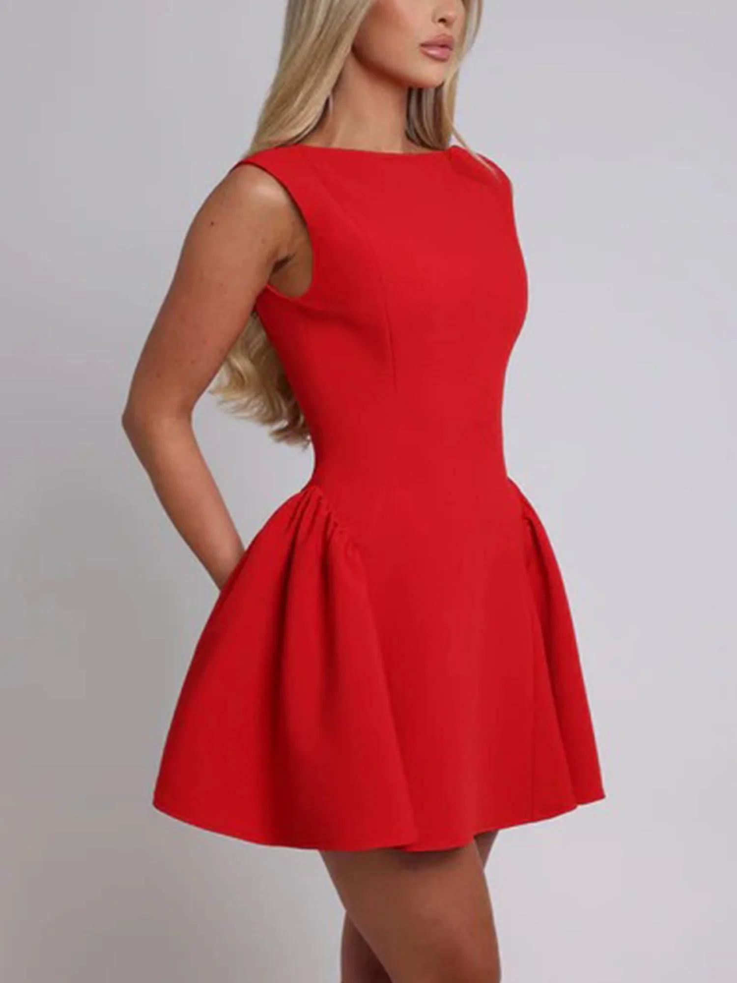 Flared Eclipse Mini Dress - XPRESSC