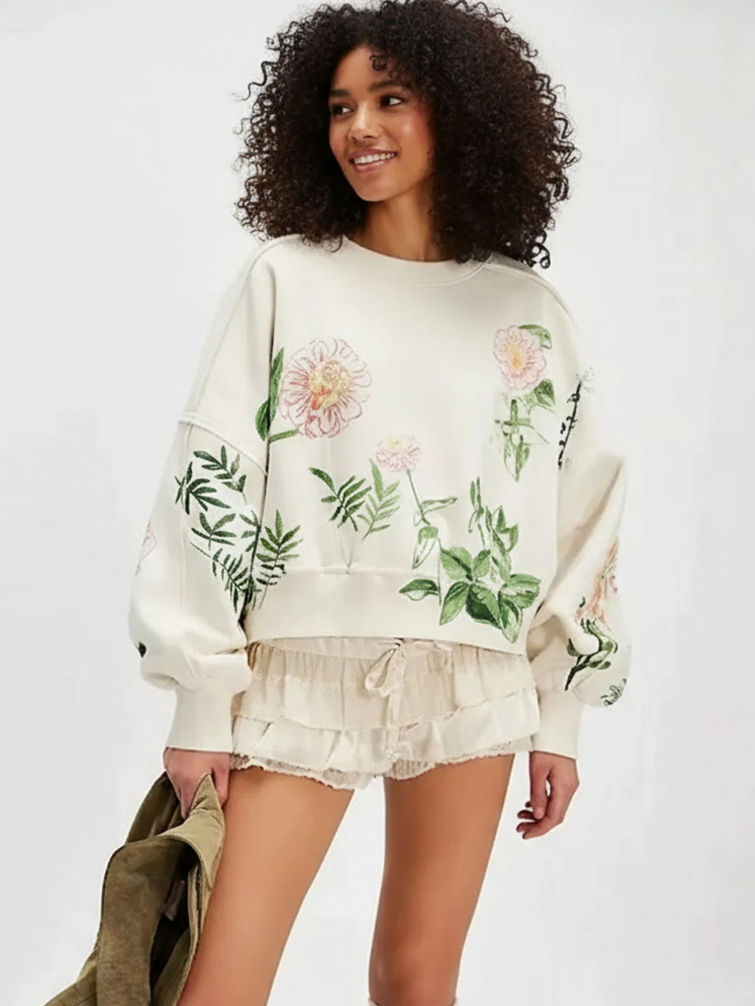 Floral Drift Sweatshirt - XPRESSC
