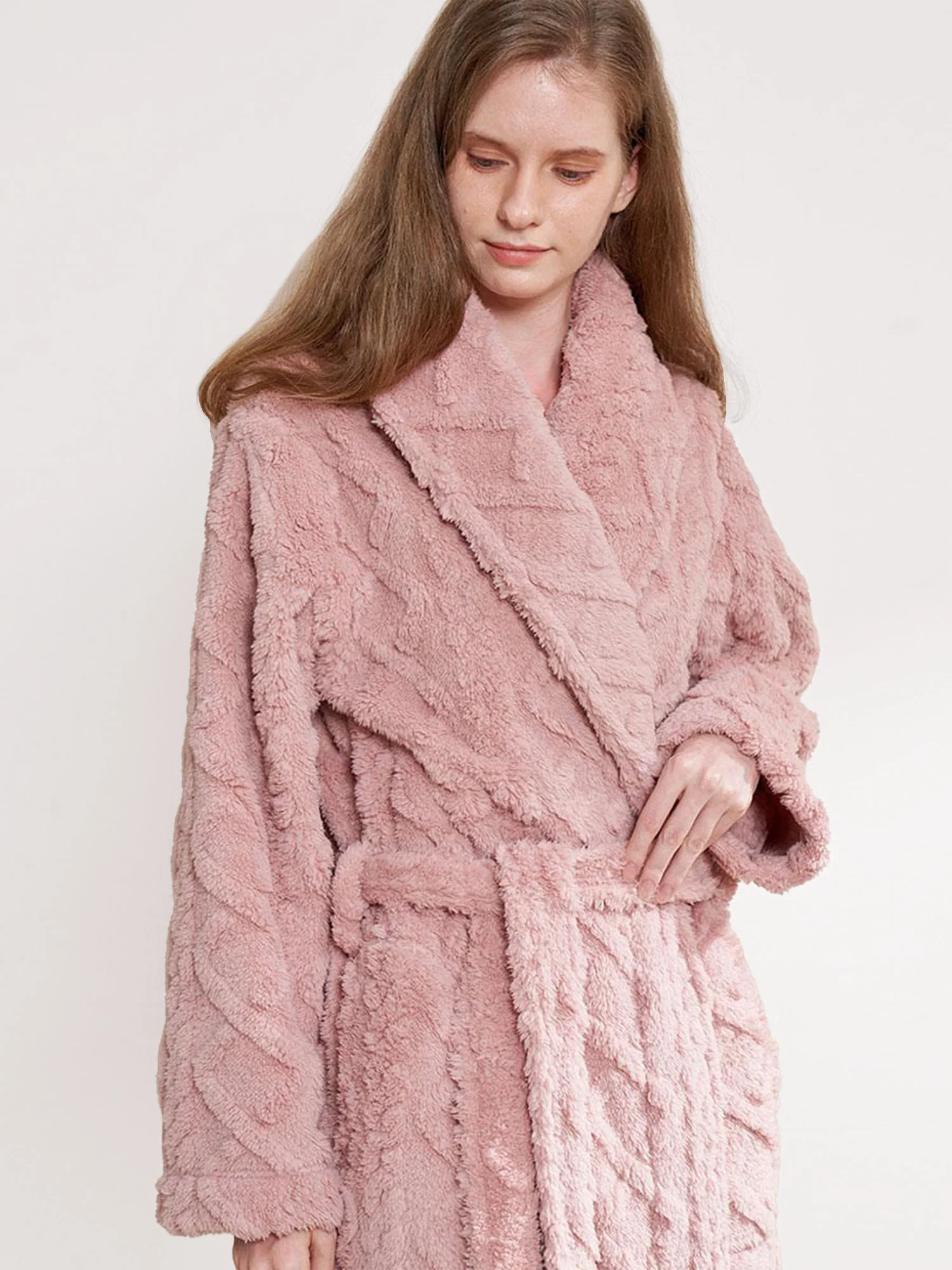 Cozy Coral Fleece Robe - XPRESSC