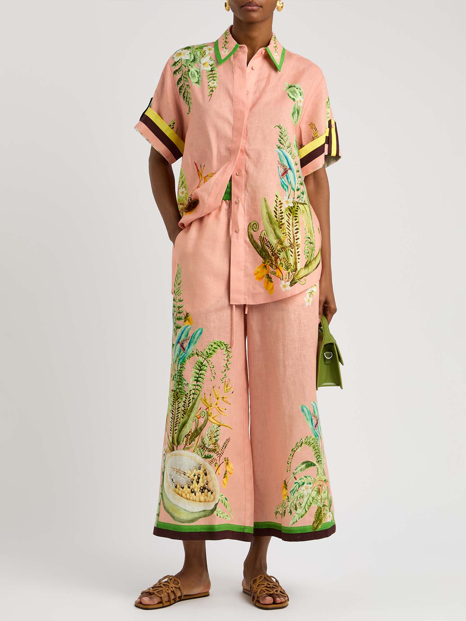 Papaya Paradise Wide-Leg Pants - XPRESSC