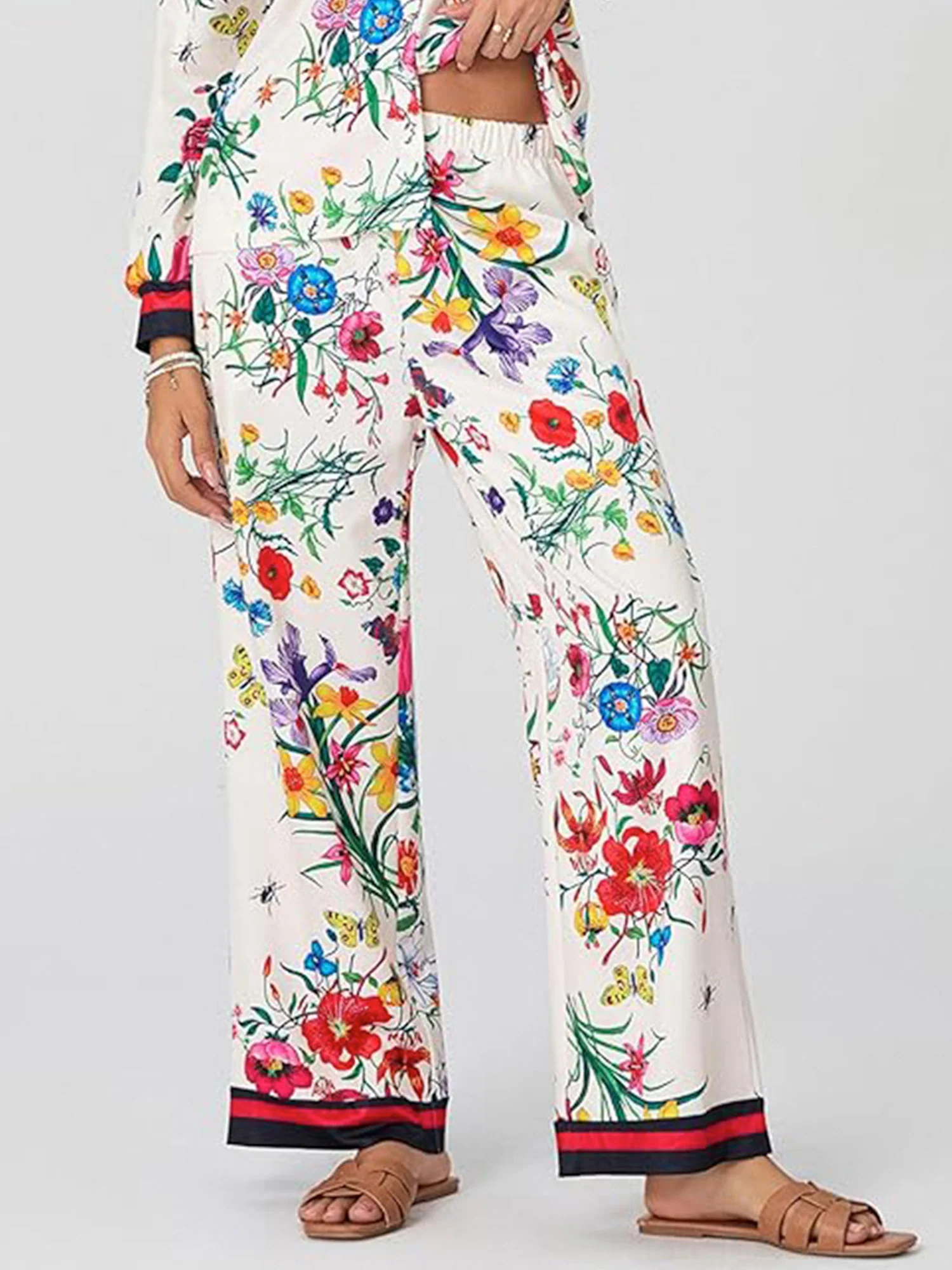 Botanical Bliss Wide-Leg Pants - XPRESSC