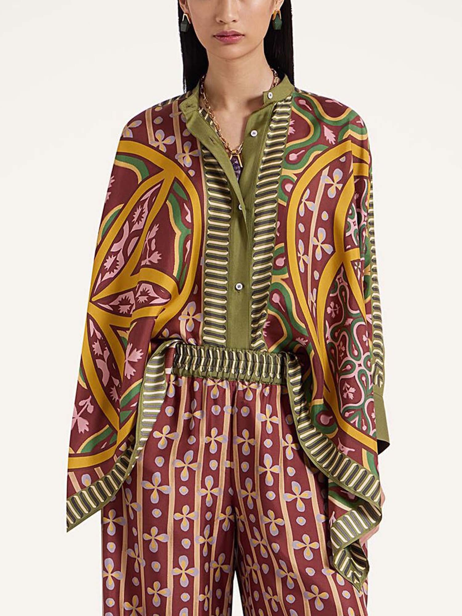 Bohemian Graphic Oversized Shirt - XPRESSC