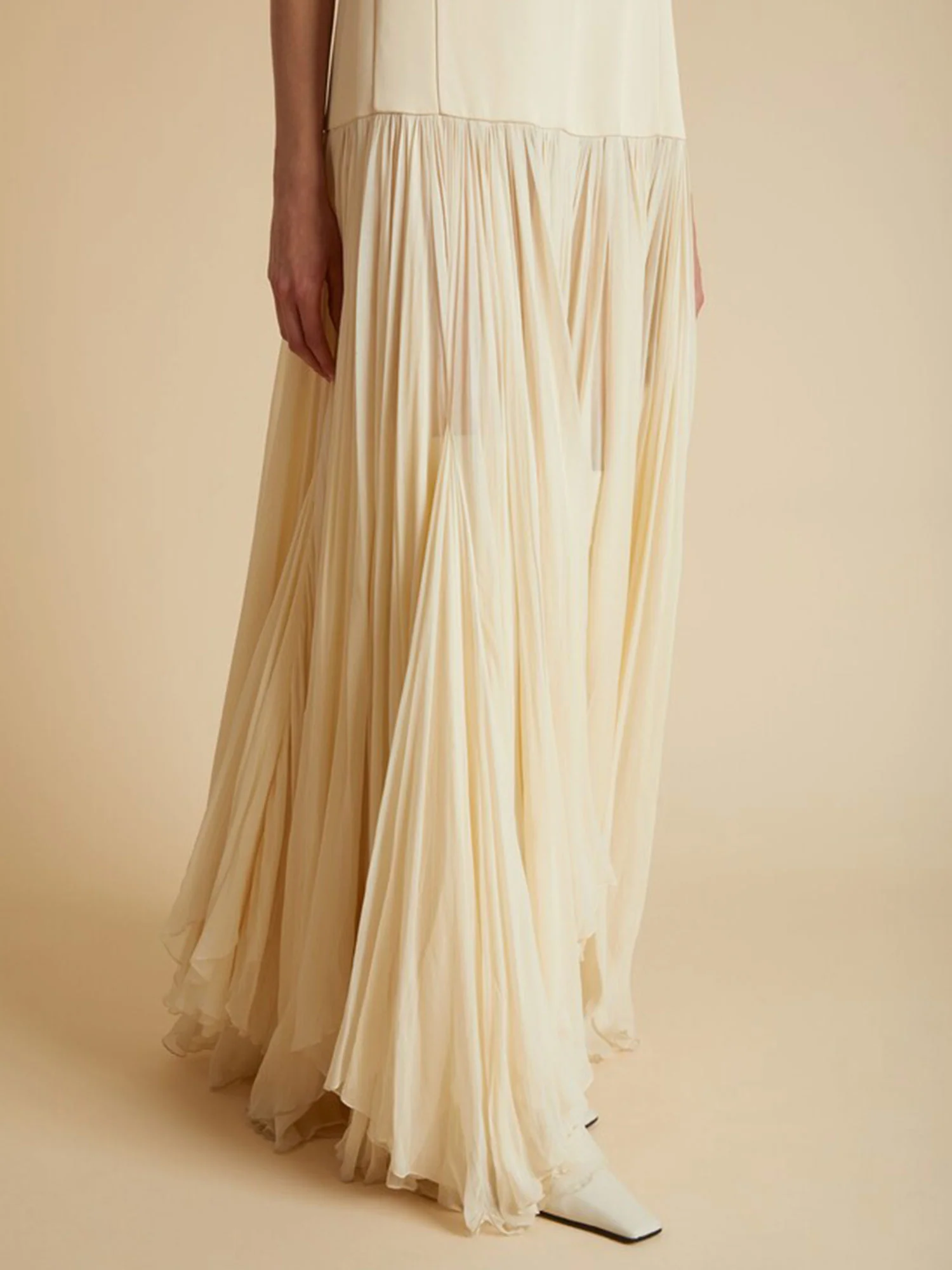 Simple Pleated Maxi Dress - XPRESSC