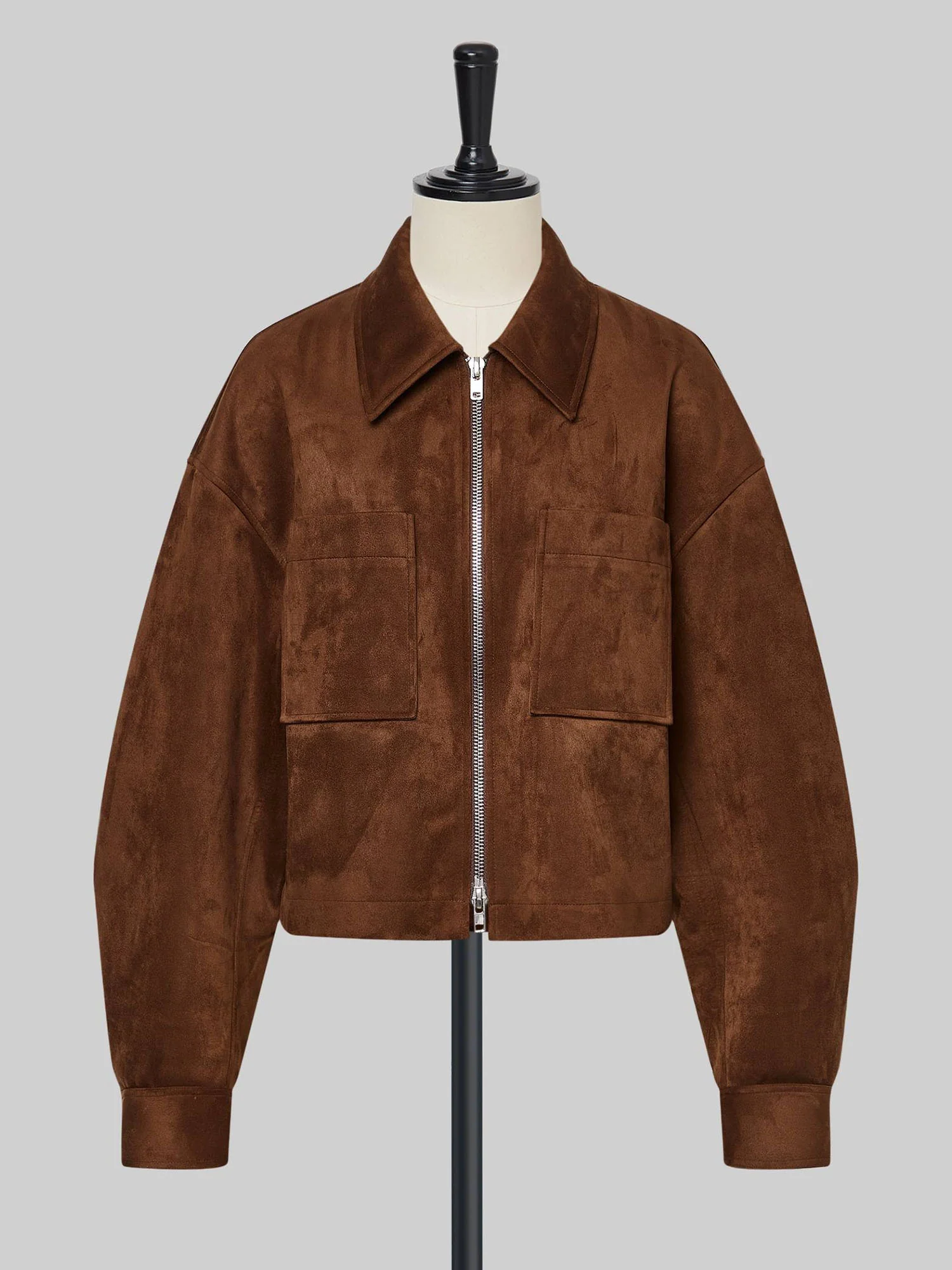 Zipper Blazer Jacket Tailored Edge - XPRESSC