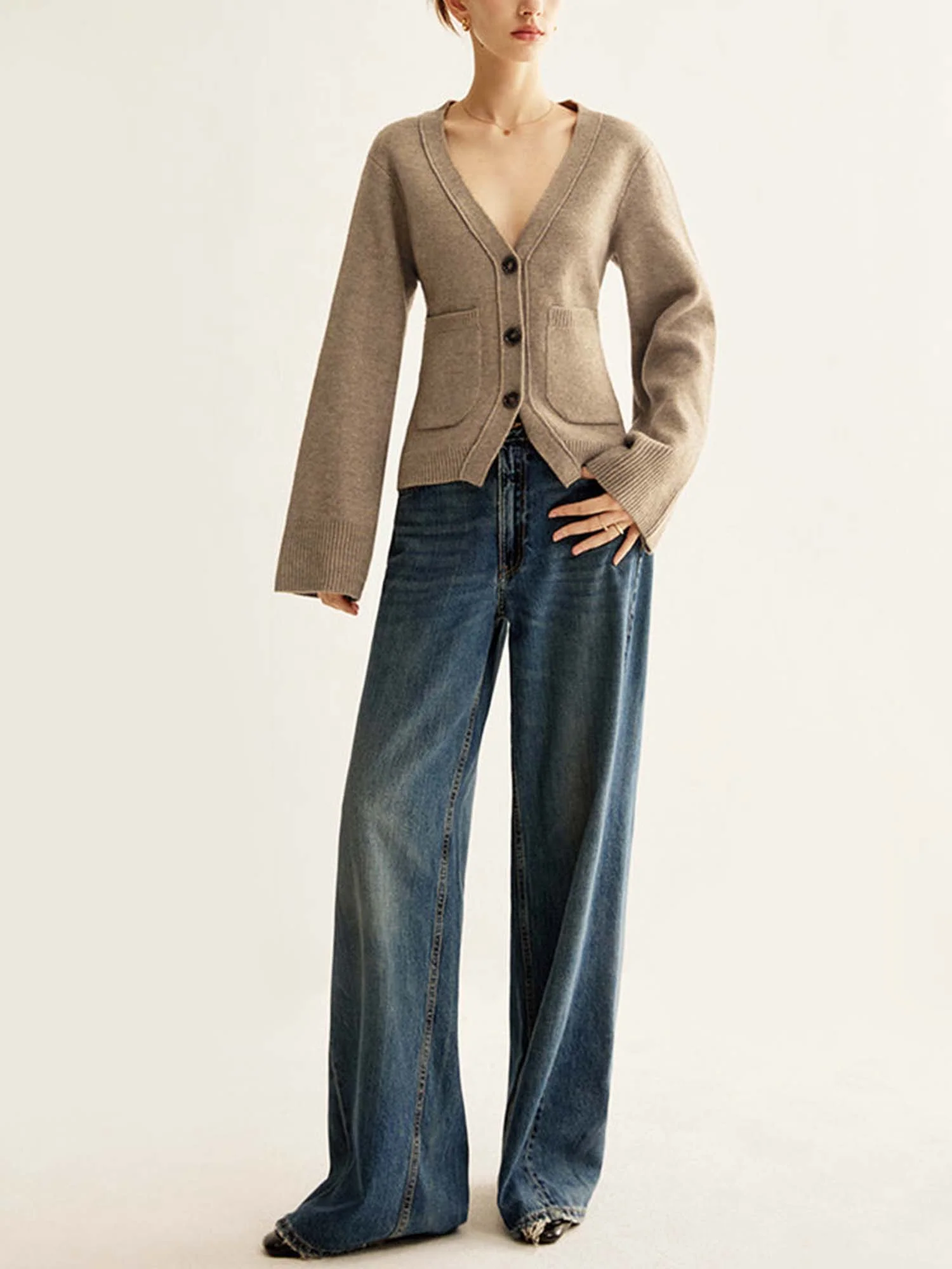 Oversized Knit Cardigan - XPRESSC