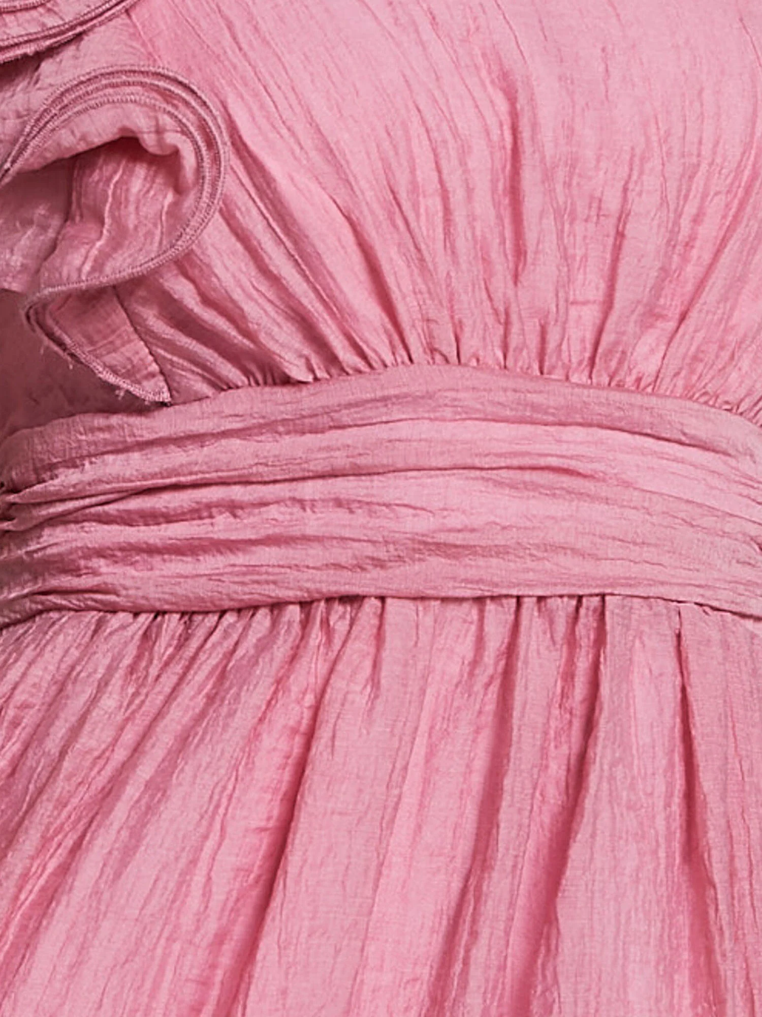 One-Shoulder Ruffle Accent Midi Dress - XPRESSC