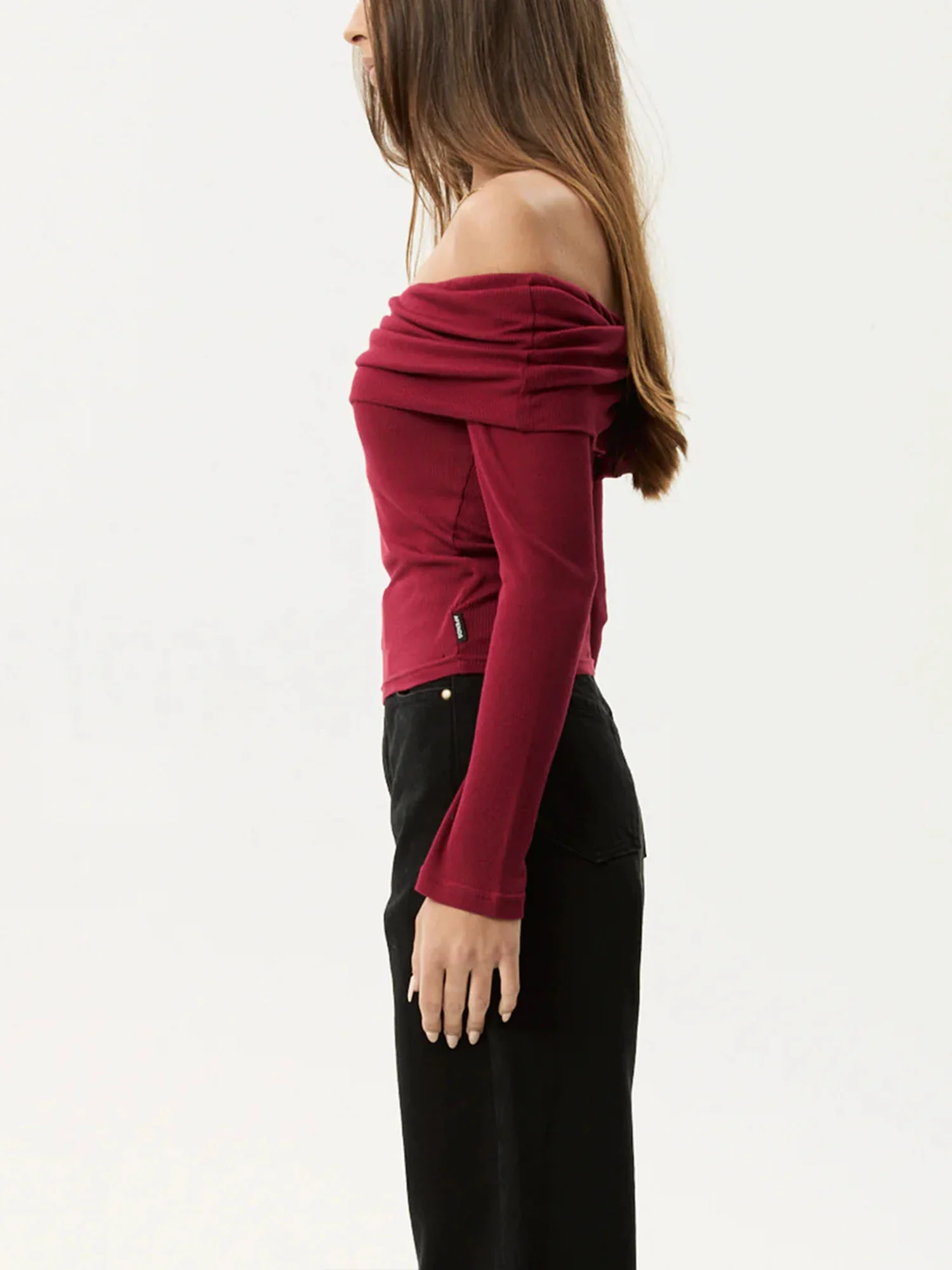 One Shoulder Knit Sweater Long Sleeve Layer - XPRESSC