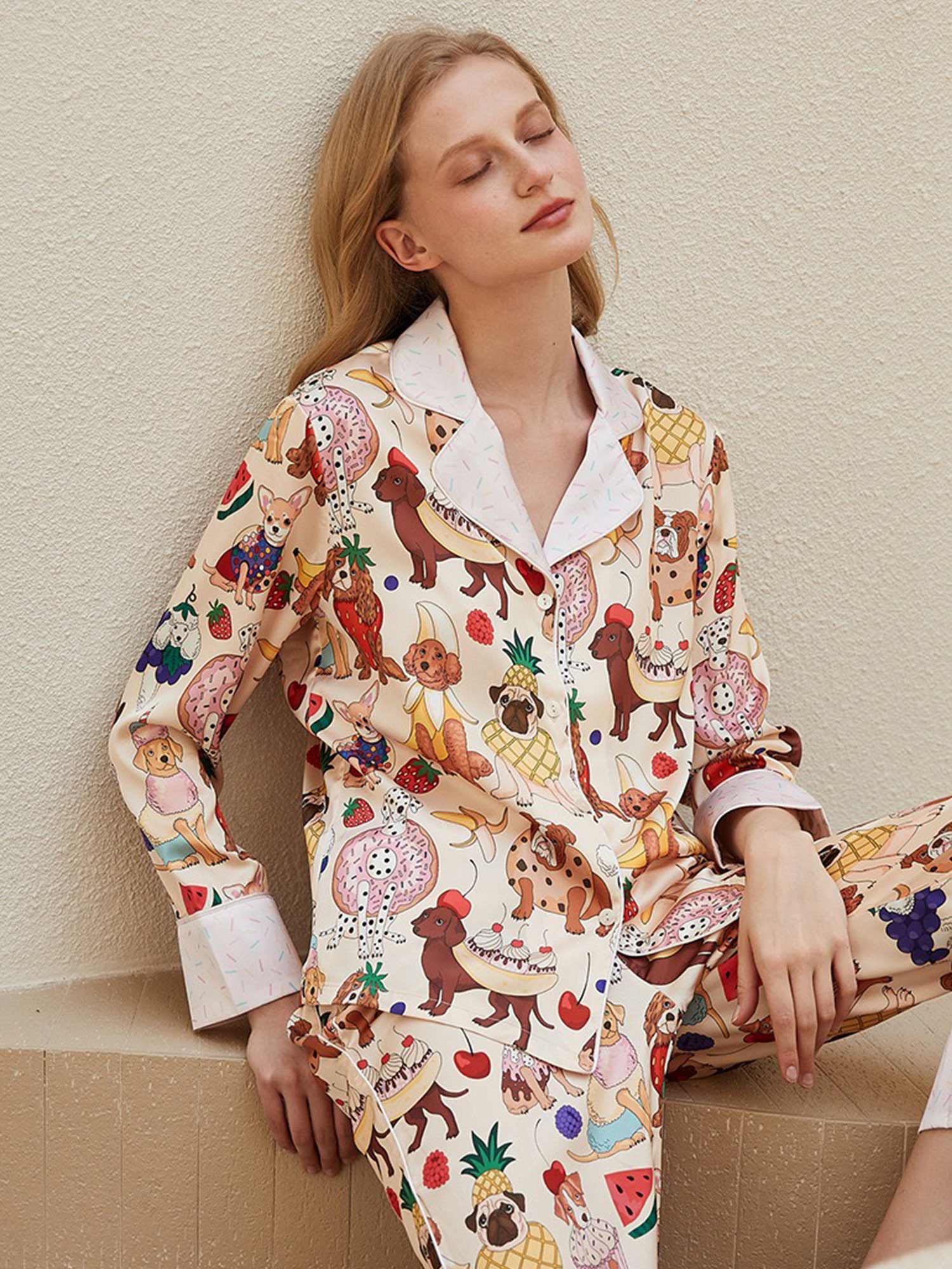 Sweet Treat Dog Print Pajama Set - XPRESSC