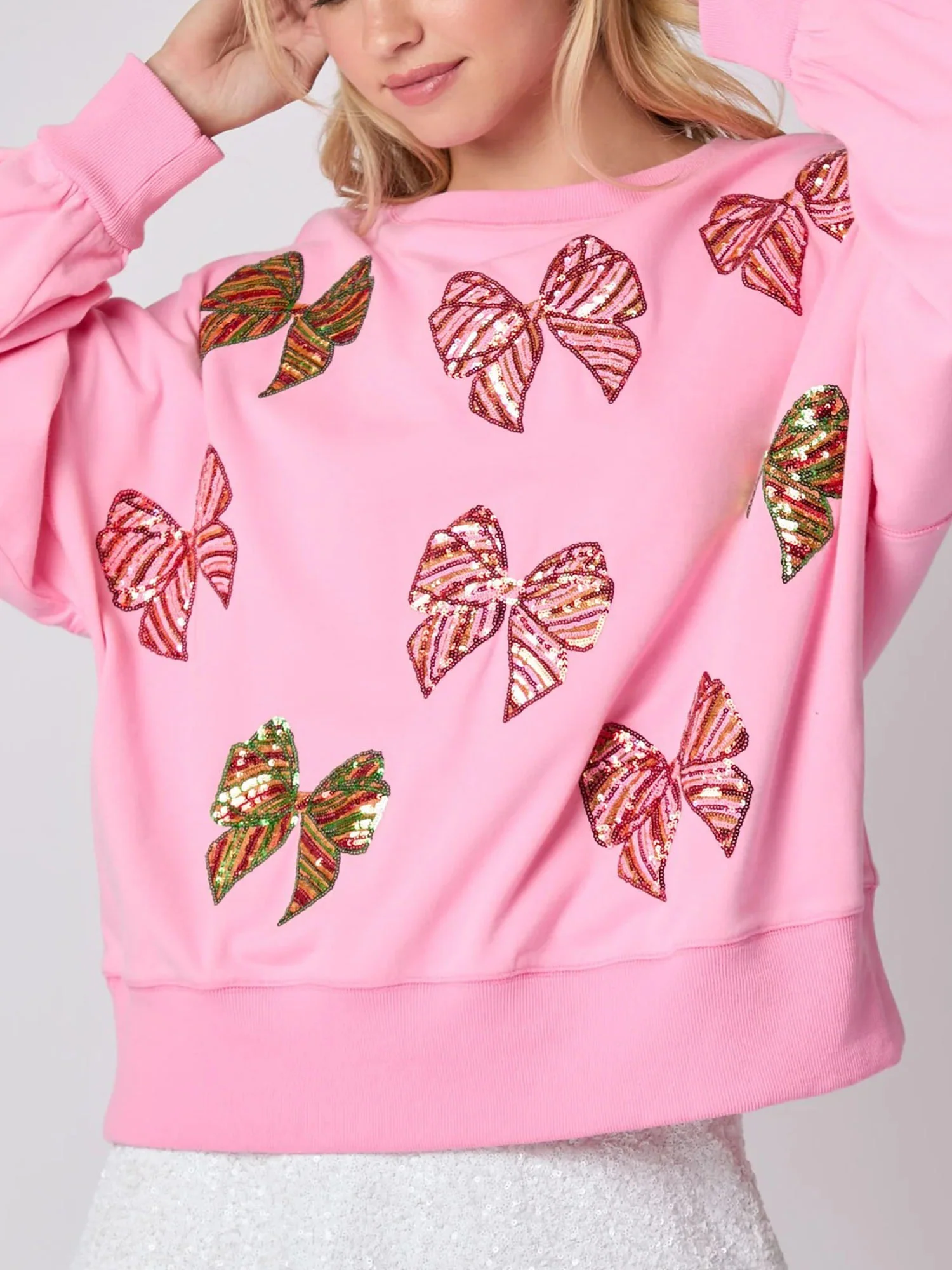 Pink Butterfly Reverie Sweatshirt - XPRESSC